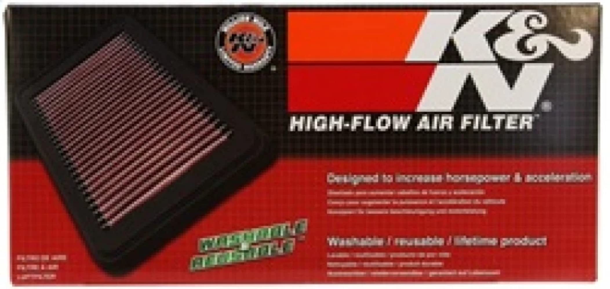 MINI COOPER K&N Replacement Air Filter 1.6L-L4 2007