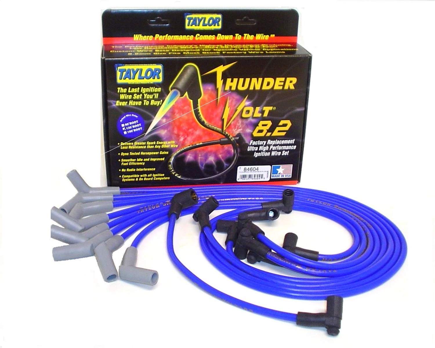 Thundervolt 8.2 Taylor Cable custom 8 cyl blue