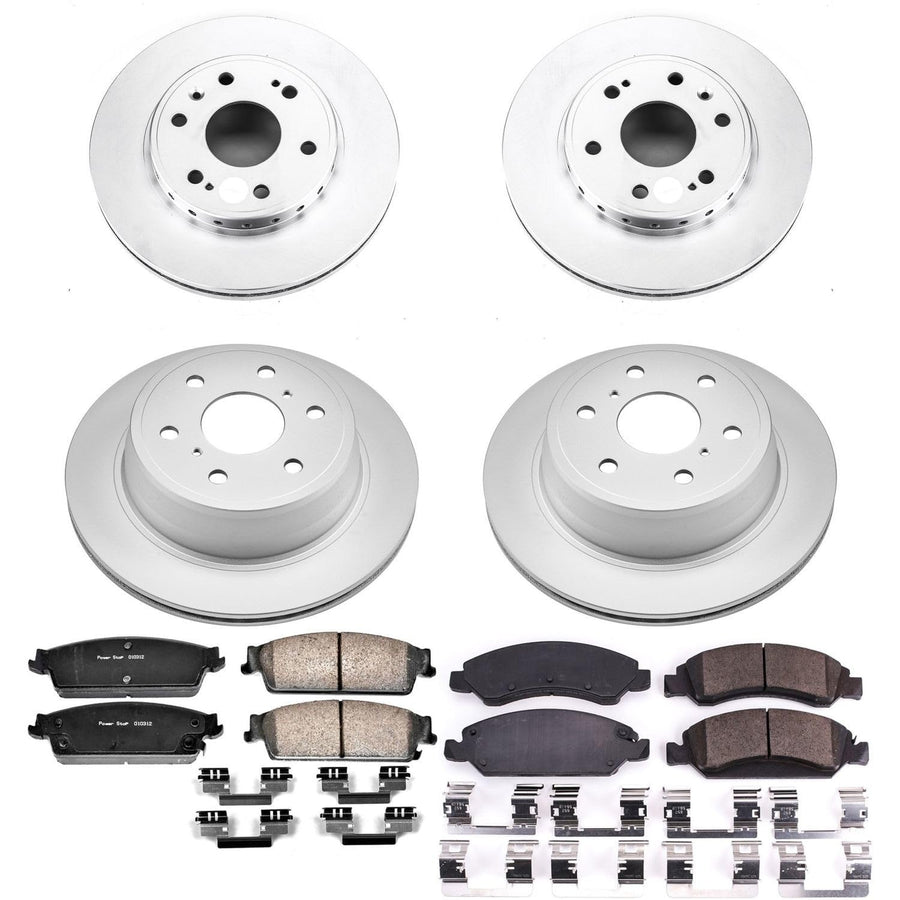 Power Stop CRK5520 Z17 Evolution Geomet Coated Brake Kit Front & Rear For Chevrolet Tahoe 2008-2014 [Model Specific]