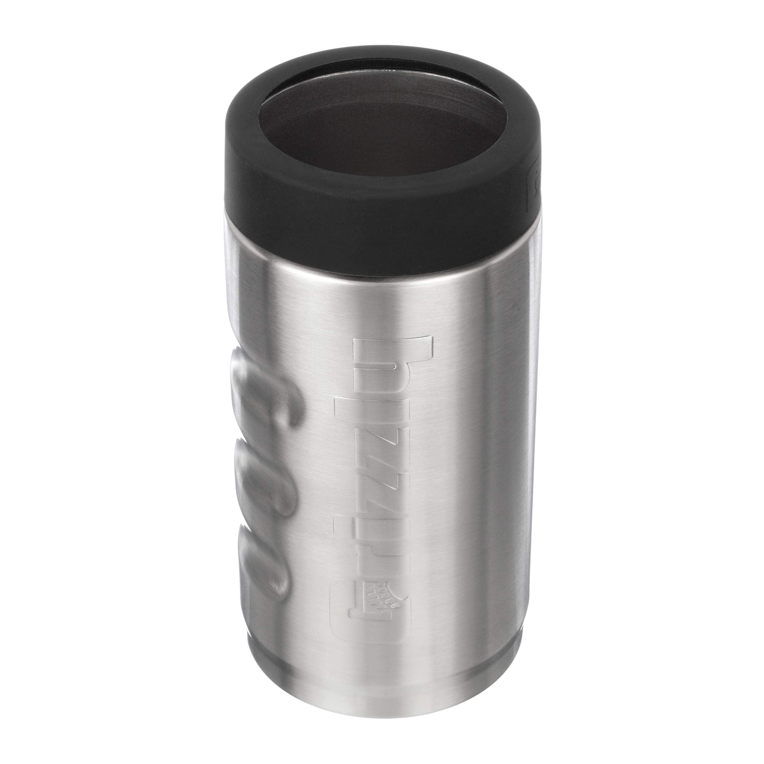 16 oz Grizzly Grip Pounder | Stainless Steel Vacuum Insulated Can Cooler | For 16 oz Tallboy Beer and Energy Drinks Reusable Durable | Brushed Stainless