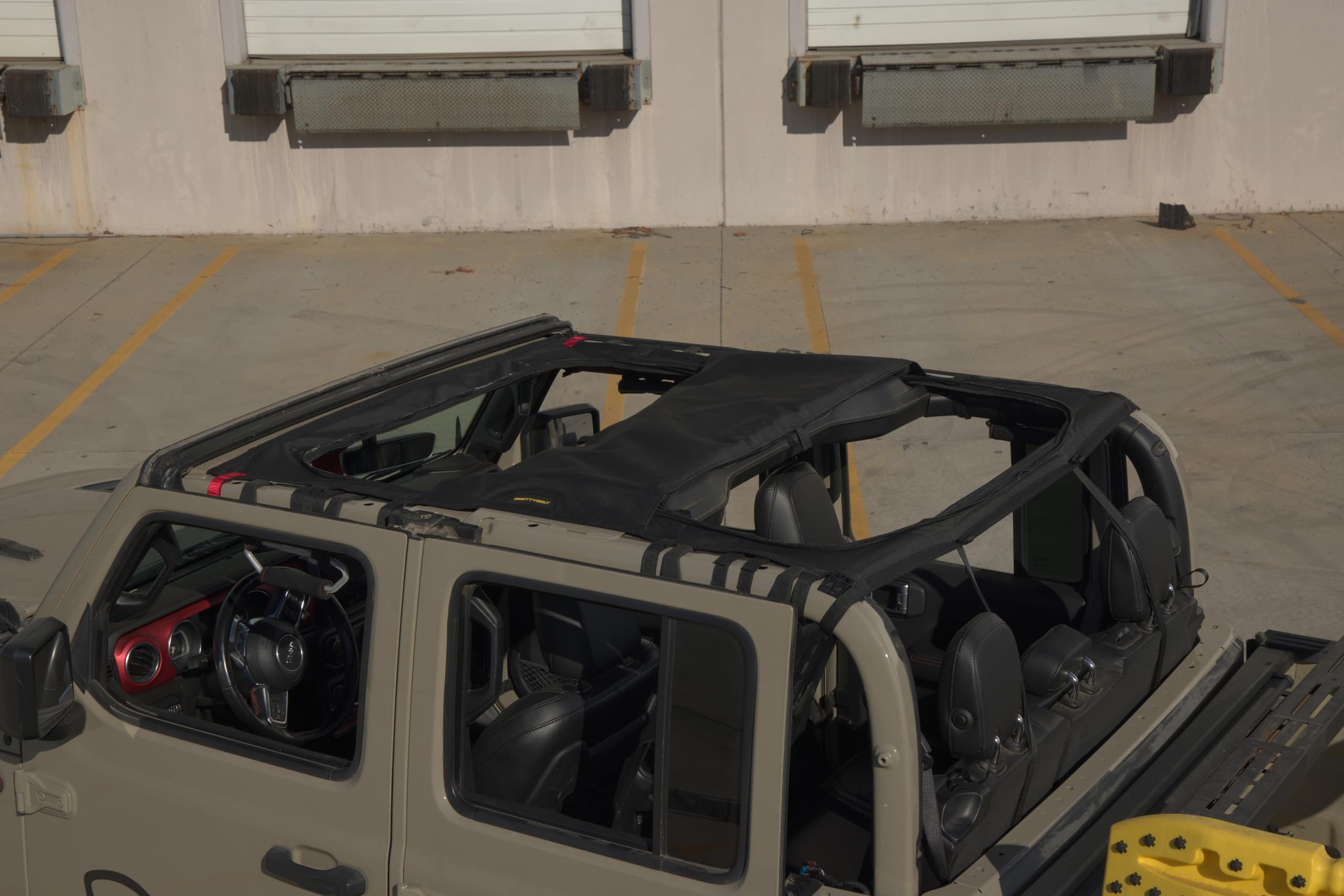 Extended Shade Top Smittybilt Cover with Skylights, Fits 2020+ Jeep Gladiator JT