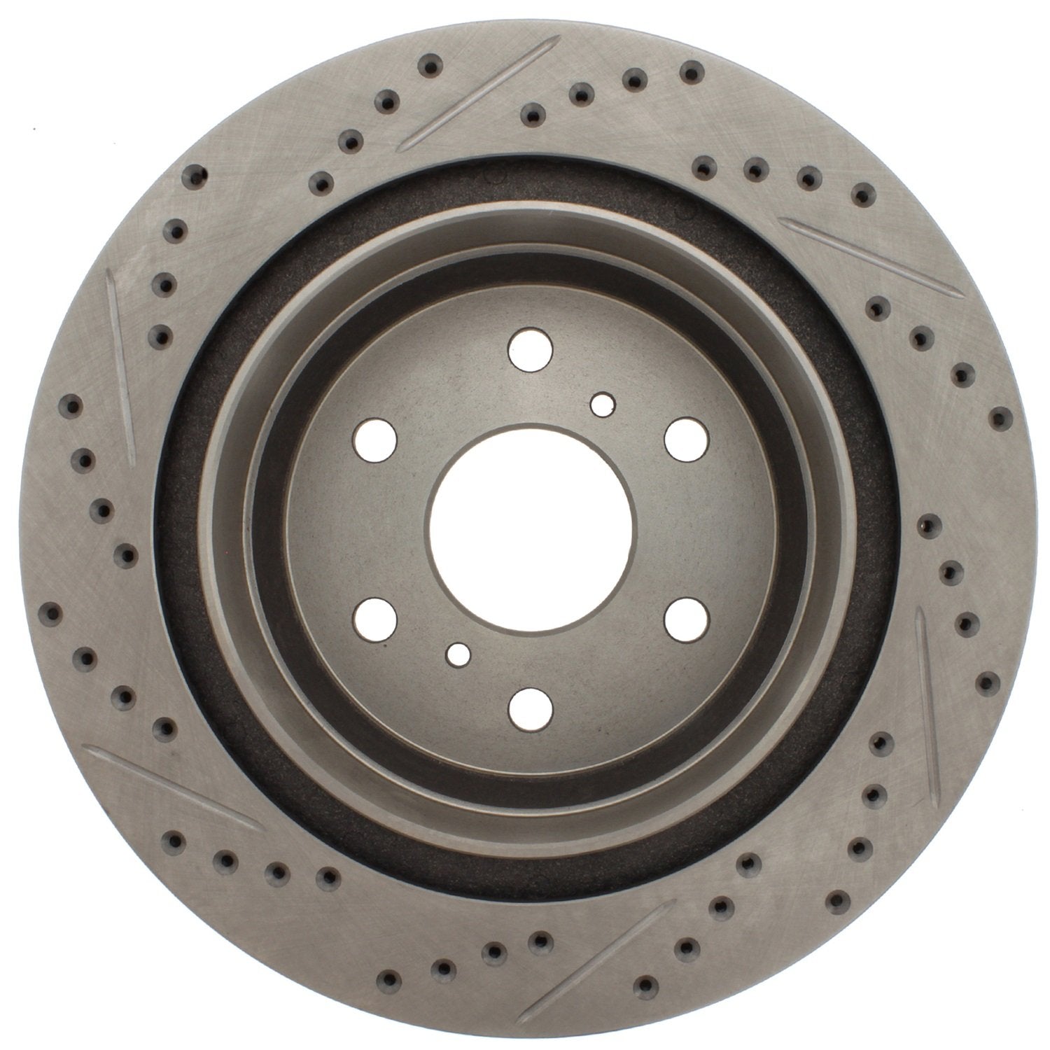 StopTech 227.66065L Brake Rotor Select Sport Drilled and Slotted; Rear Left