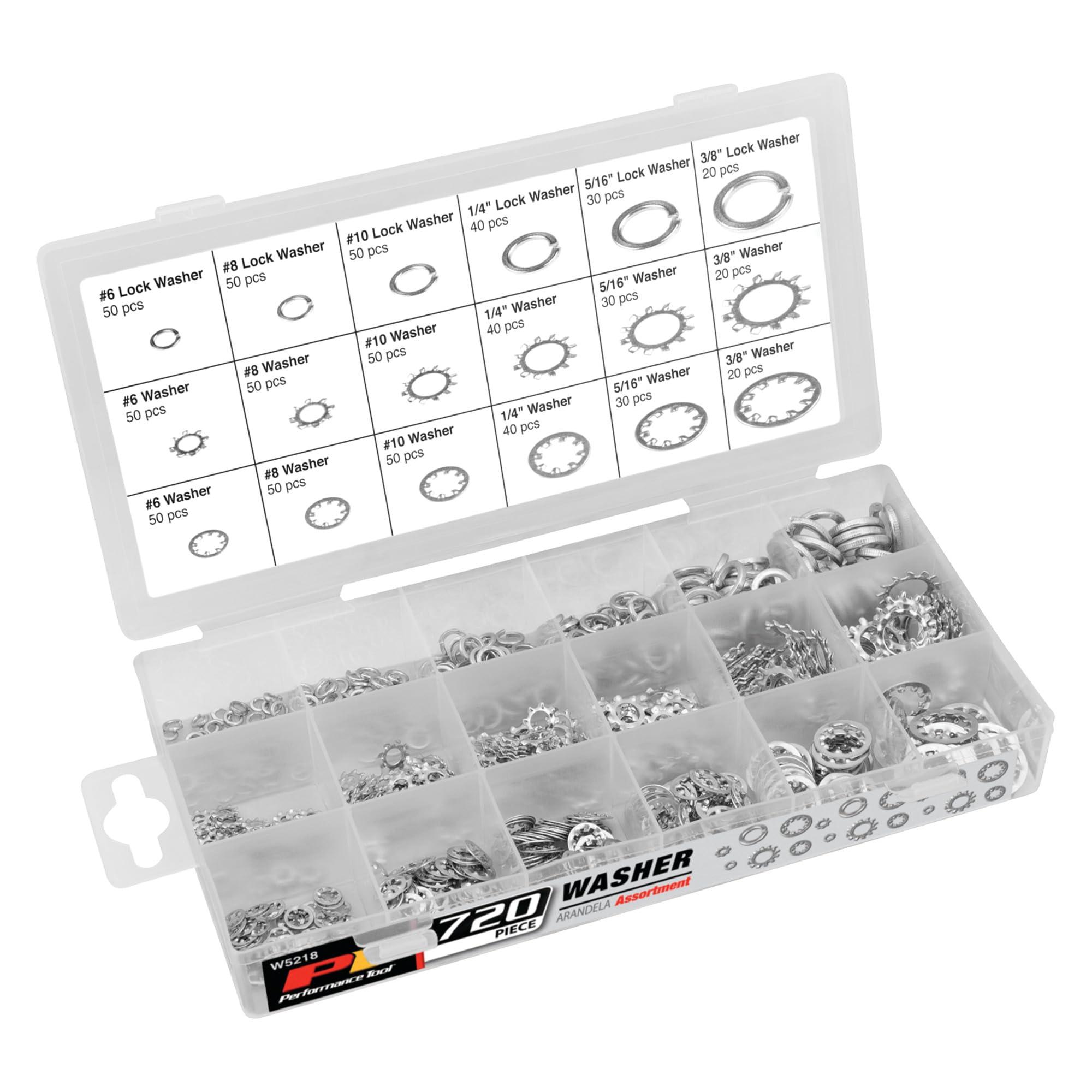 W5218 Performance Tool 720pc Washer Assortment