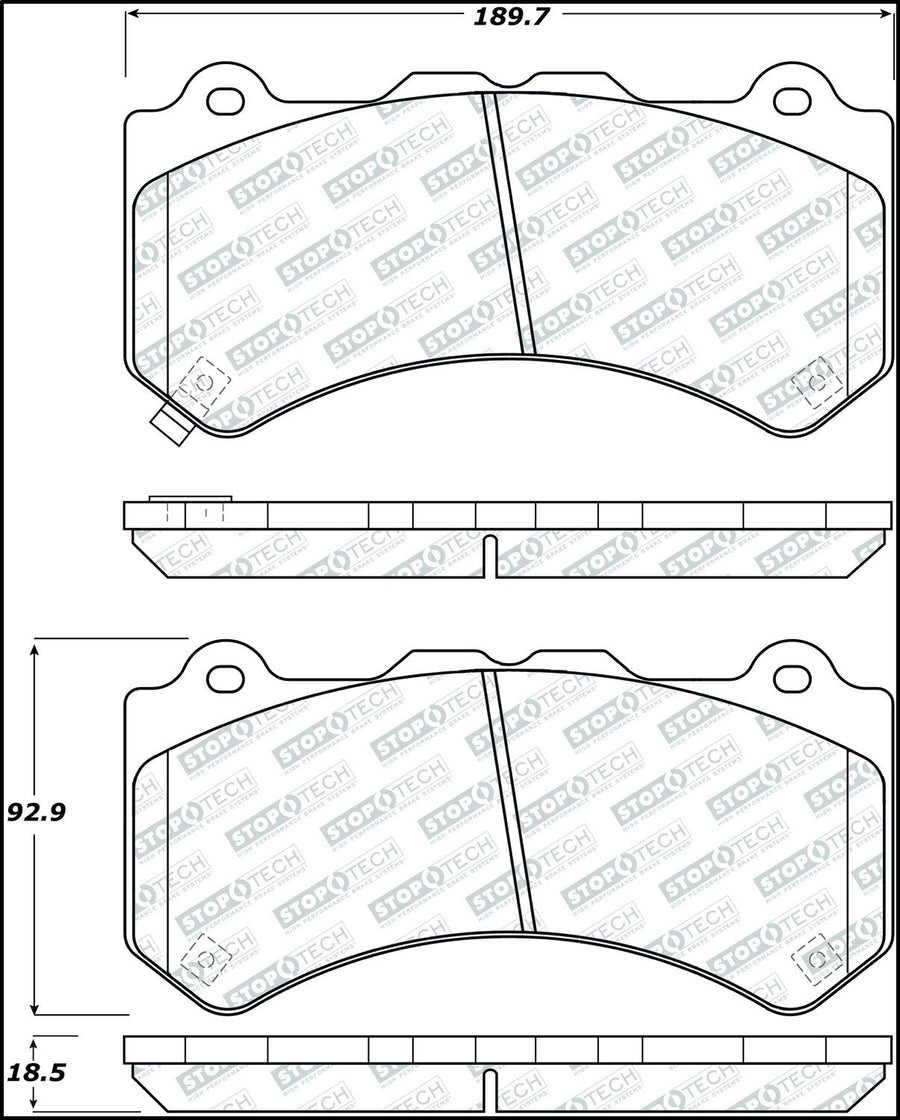 Street Select StopTech Brake Pads 305.13820