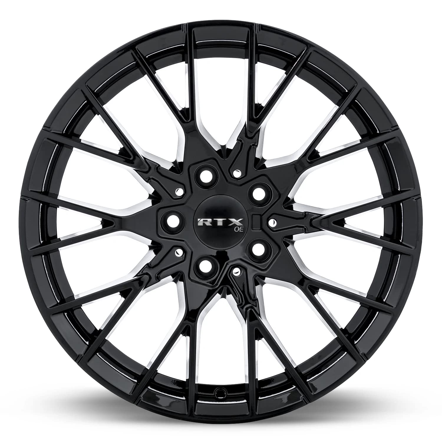 Custom RTX BEYREUTH Wheel - 19x8, 35 Offset, 5x112 Bolt Pattern, 66.6mm Hub - Gloss Black Rim
