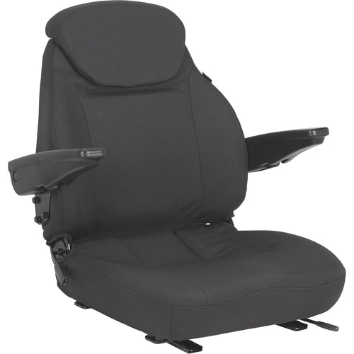 Black Talon Northern Tool+Equipment Cordura Tractor Seat with Adjustable Lumbar Support - Black, Model 440