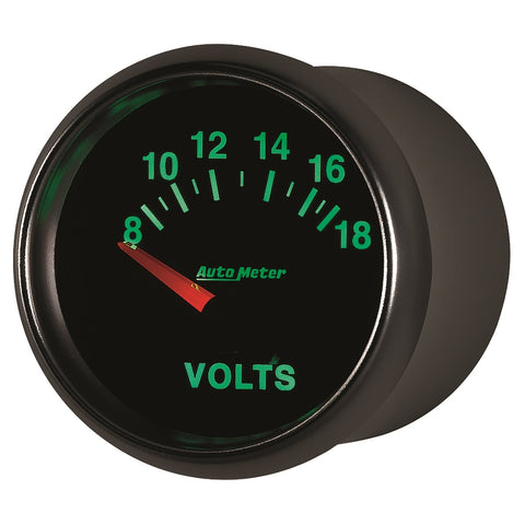 Auto Meter 2-1/16" 8-18V Short Sweep Electric Voltmeter GS 3892