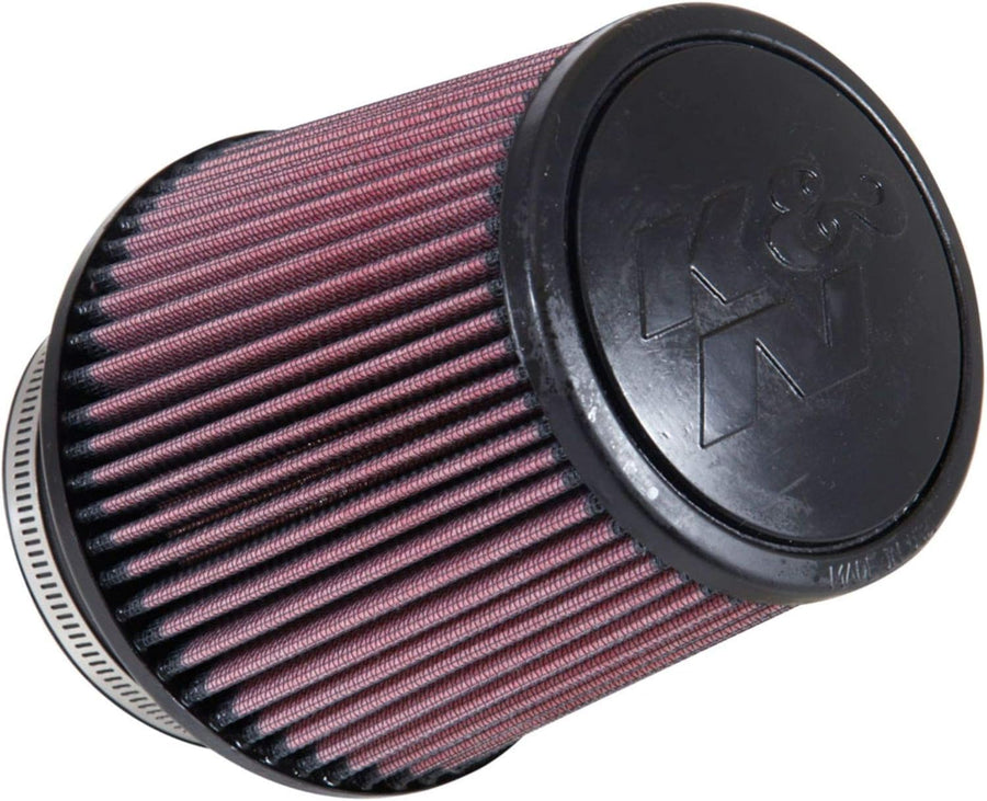 High-Flow K&N Original Lifetime Universal Clamp-On Air Filter: High Performance, Premium, Washable: Flange Diameter: 4 In, Filter Height: 6 In, Flange Length: 1.75 In, Shape: Round Tapered, RE-0850