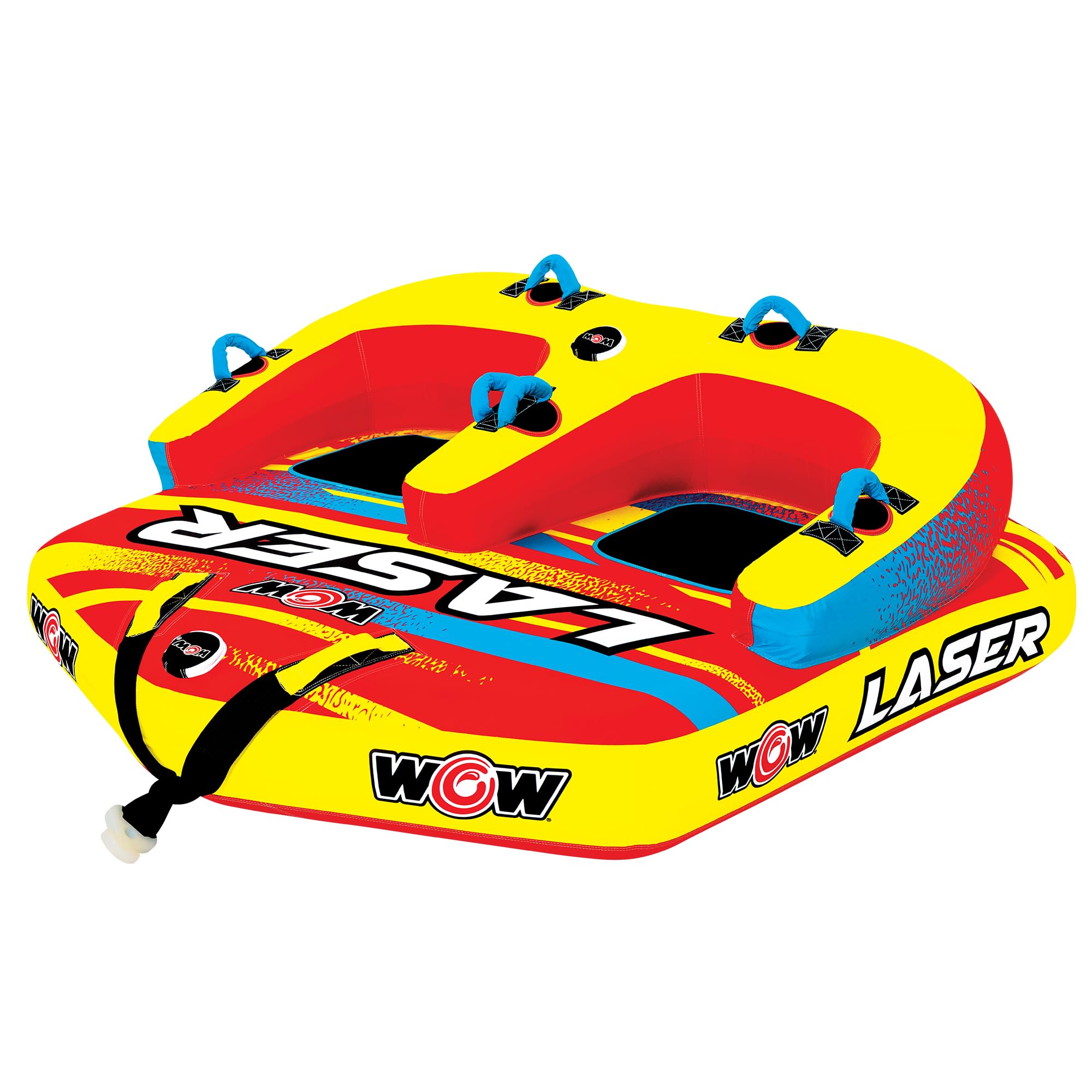 Laser Towable Tube Wow Sports for Boating - 1 to 3 Person Towable - Durable Tubes for Boating