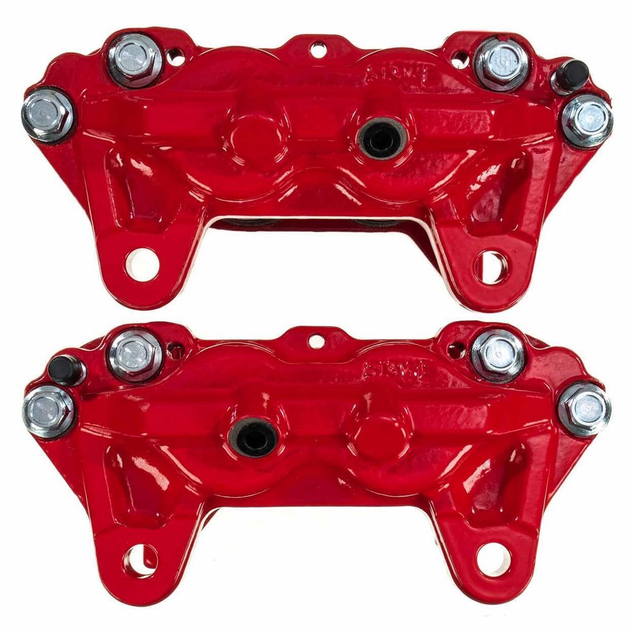 Power Stop S2632 Front Pair of High-Temp Red Powder Coated Calipers For Toyota Sequoia 2001-2003, Toyota Tundra 2000-2003 [Model Specific]