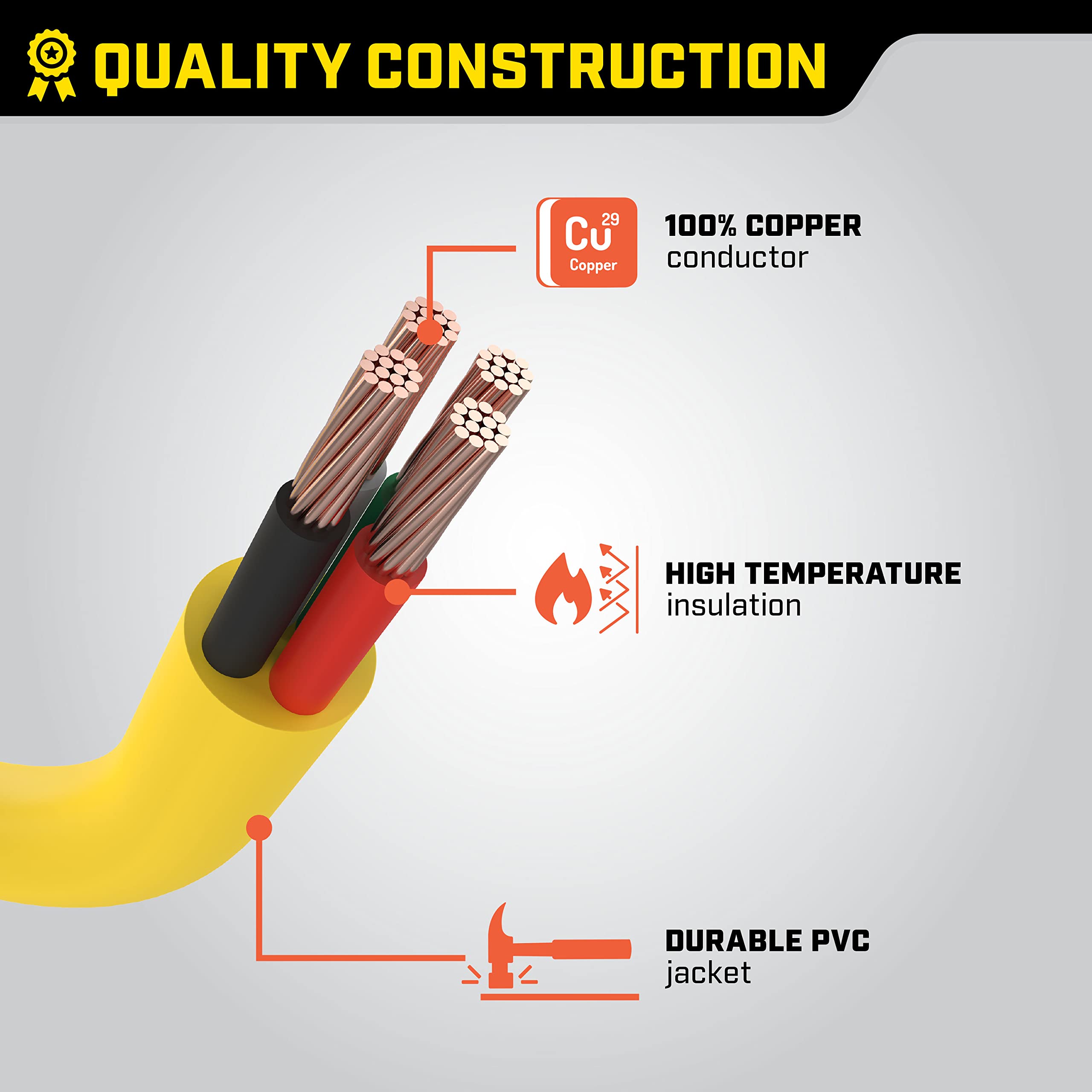 30-Amp Champion Power Equipment 25-Foot 125/250-Volt Duplex-Style Generator Extension Cord with Circuit Breakers (L14-30P to Four 5-20R)
