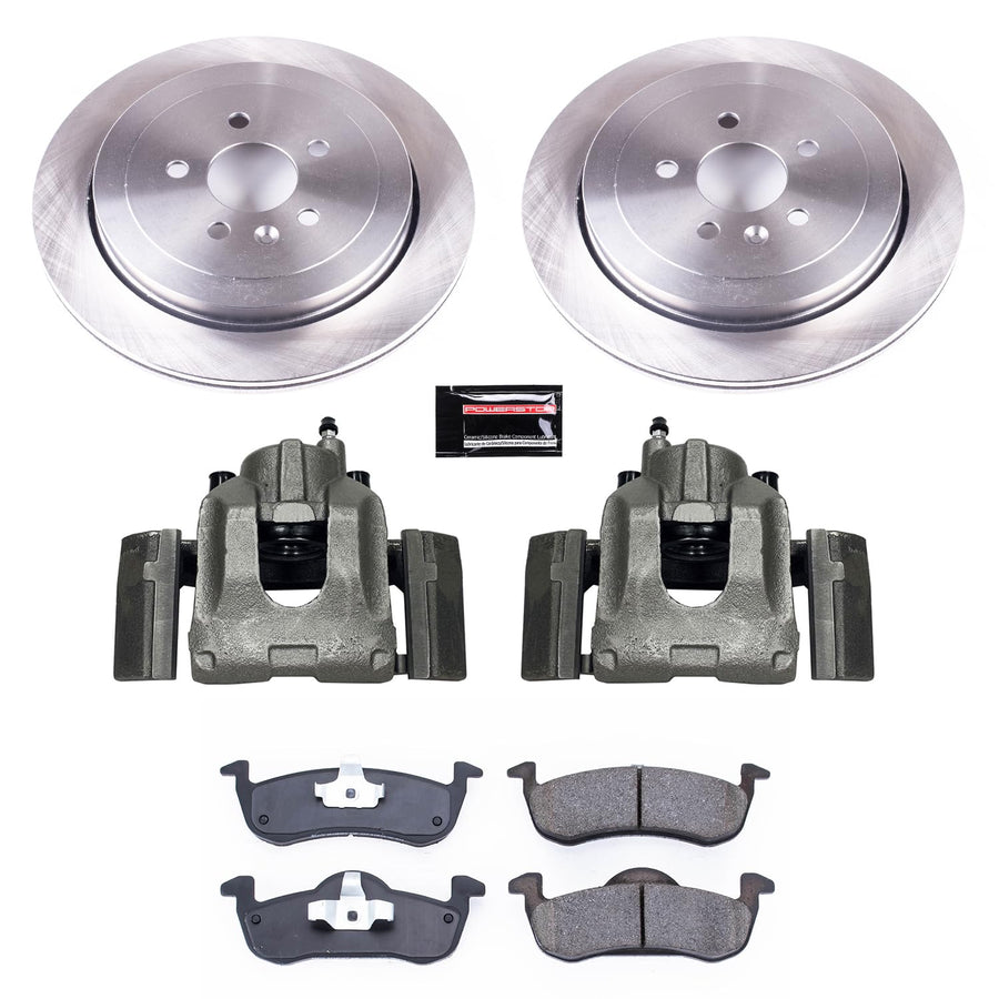 Power Stop Autospecialty KCOE6819 Replacement Rear Brake Caliper Kit- OE Brake Rotor, Brake Pads & Calipers For Lincoln MKT 2013-2019 [Model Specific]