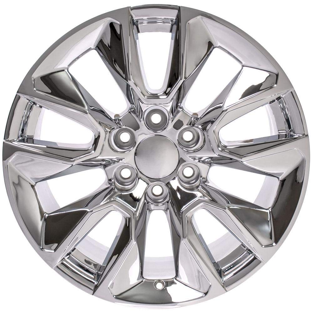 20 Inch OE Wheels CV32 Rim Fits Silverado 1500 RST Style 6x139.7 20x9 Chrome - Hollander 5916 (1)