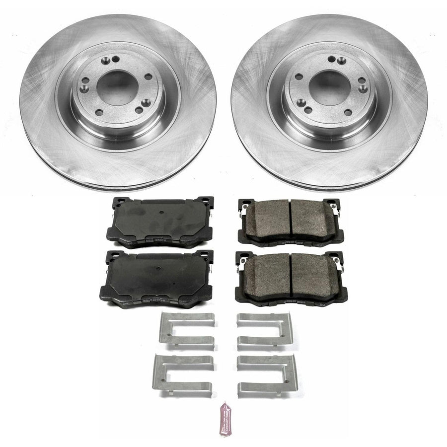 Power Stop Autospecialty KOE7030 Front Replacement Brake Kit-OE Brake Rotors & Ceramic Brake Pads