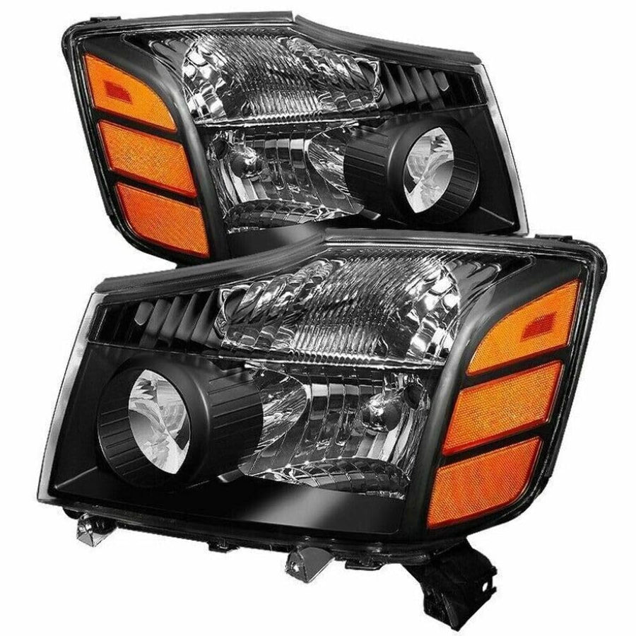 Auto Xtune 5077080 Headlights Black/Clear