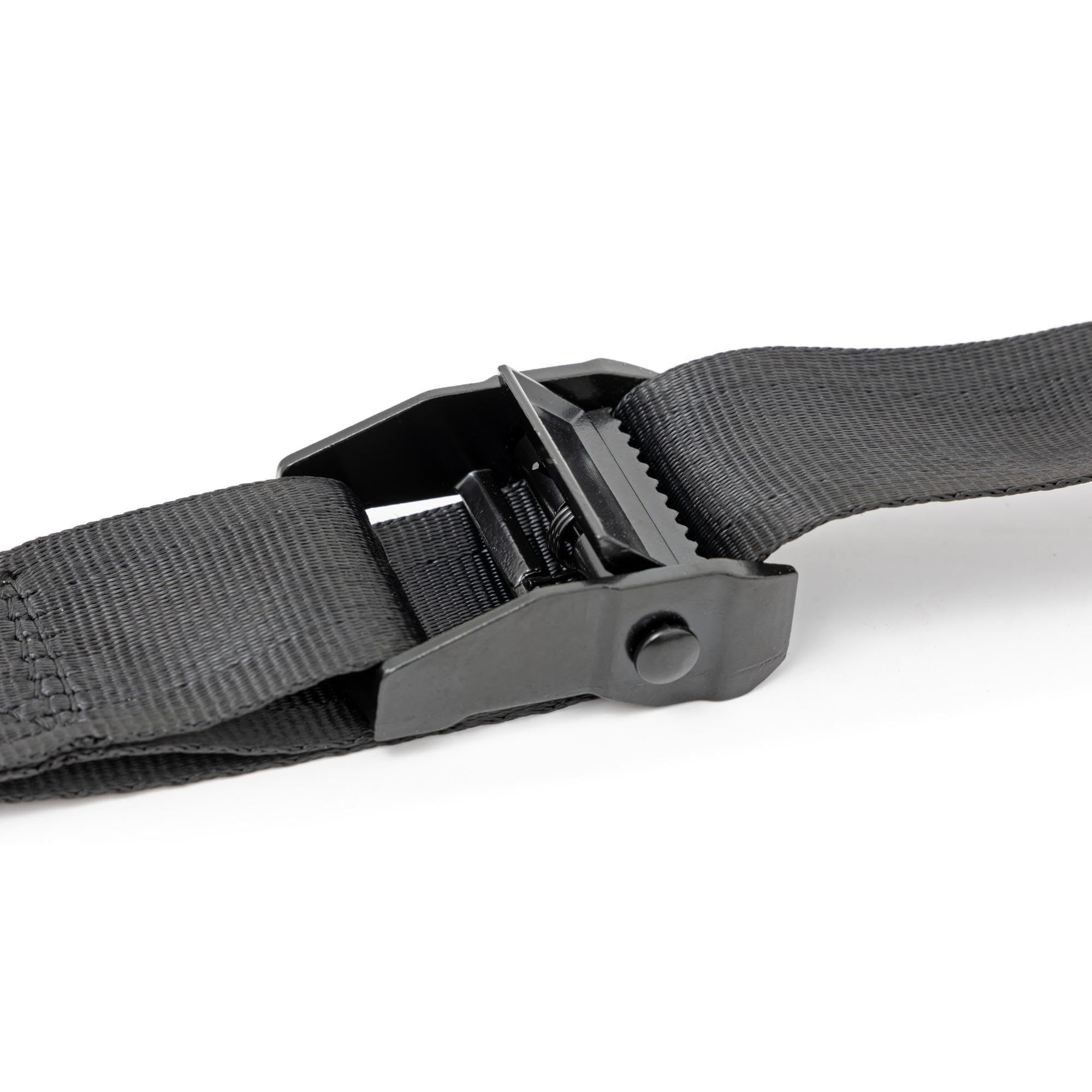 Cargo Tie Down Straps Rough Country 1.5" x 9 ft with Cam Buckle, Heavy Duty Tie Downs (Set of 2)