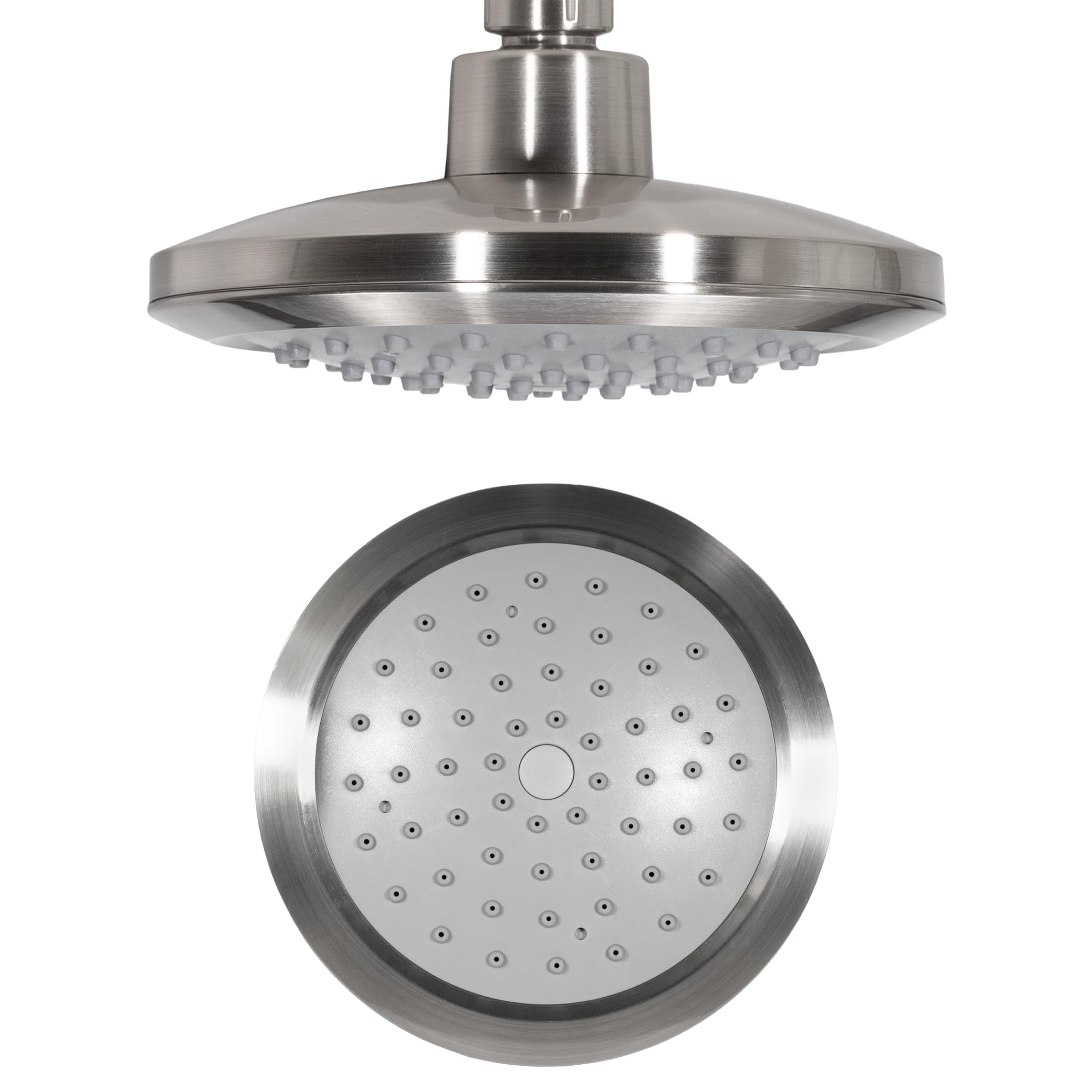 Dura Faucet Premium RV Shower Panel Column (DF-SA914-SN) – Satin Nickel, 4 Spray Options with Adjustable Body Sprayers, Overhead Shower & Handheld Wand – Water-Saving, Easy Install RV Shower System