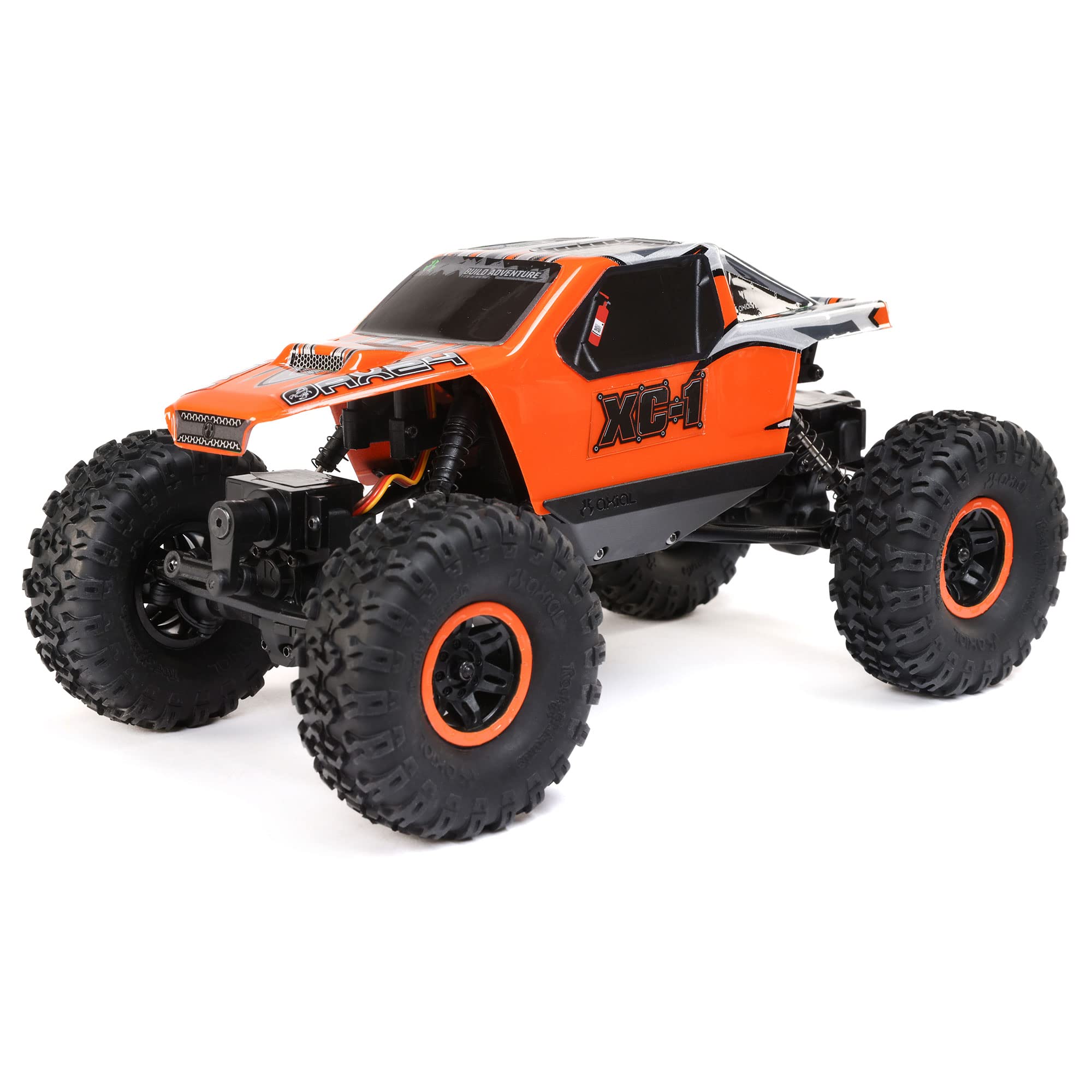 Axial 1/24 RC Truck AX24 XC-1 4WS Crawler Brushed RTR (Includes Everything Needed No Other purchases Required), Orange, AXI00003T2