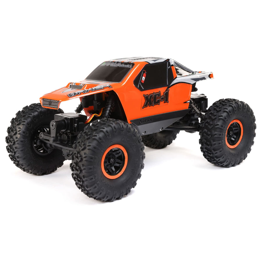 Axial 1/24 RC Truck AX24 XC-1 4WS Crawler Brushed RTR (Includes Everything Needed No Other purchases Required), Orange, AXI00003T2