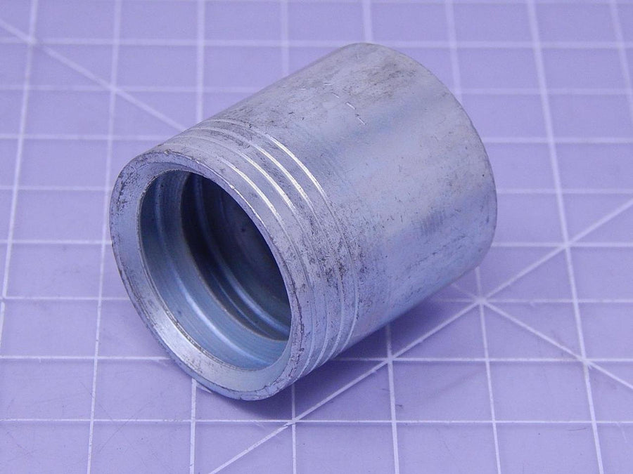 GlobalSpiral Couplings Gates 8GS1F-4, GS Ferrule for 4-Spiral Hose, Zinc Plated Carbon Steel, 1.44", 1/2" ID (Pack of 5)