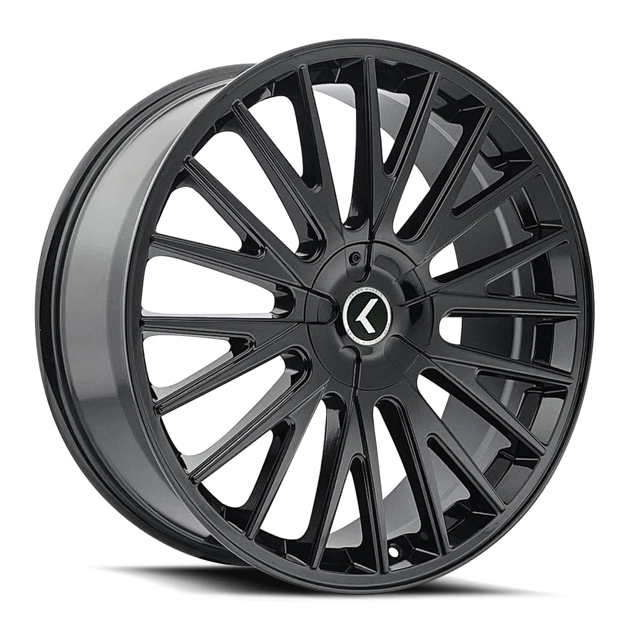 Double Down KRAZE KR185 Black Wheel with Gloss (17 x 8. inches /5 x 112 mm, 38 mm Offset)