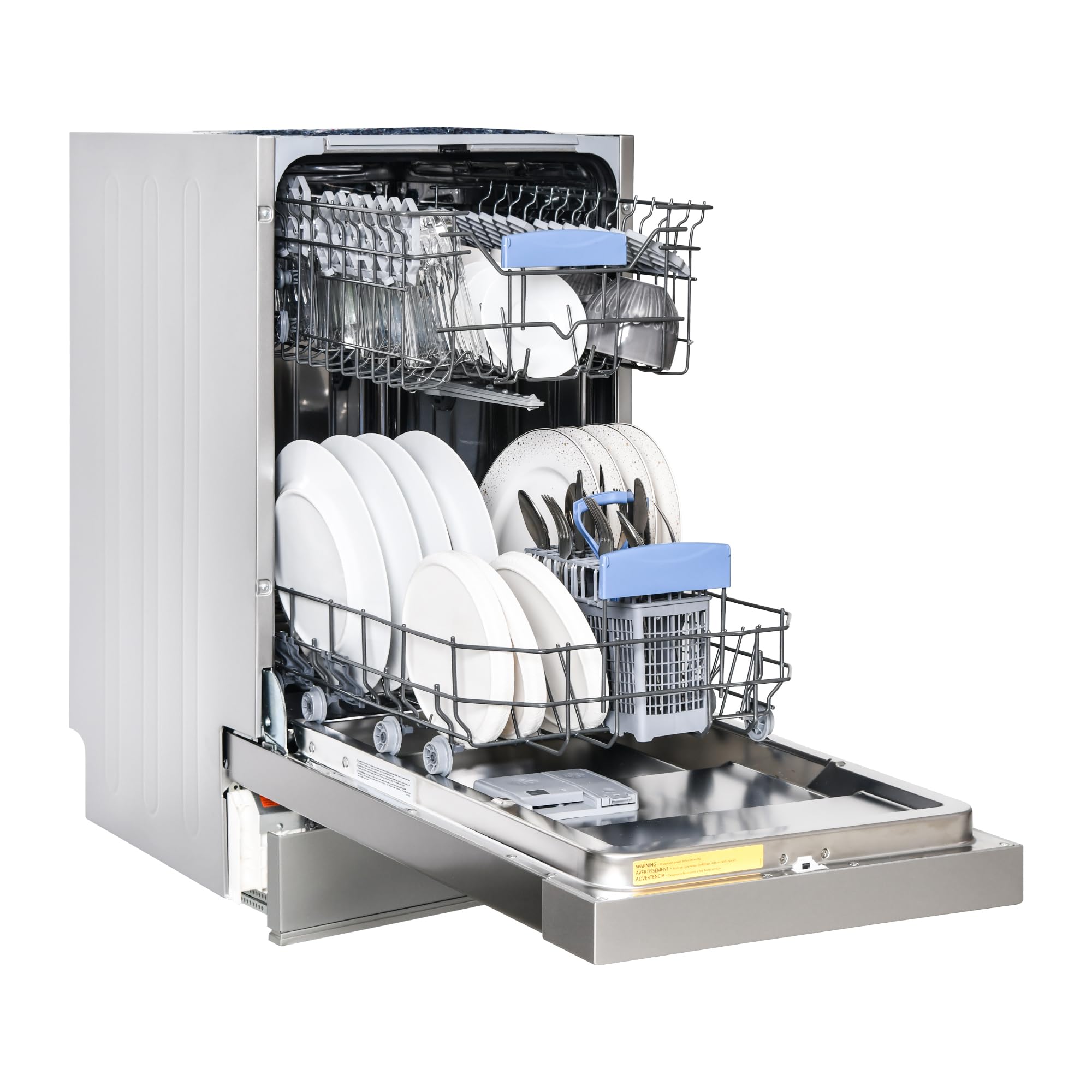18 in Equator Dishwasher 10 place+Wine Rack 3.4g QUIET 51 dB 110V E-Star ADA in Silver