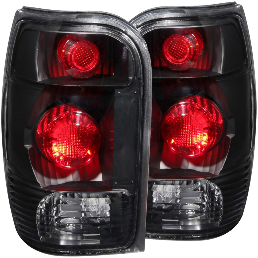 Ford Explorer Anzo USA 211084 Black Tail Light Assembly - (Sold in Pairs)