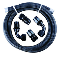 12AN Vacuum Pump Line Kit Fragola 900649-BL Black