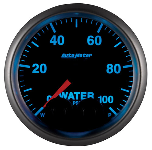 Gauge, AutoMeter 5668-05702 Waterp, 2 1/16", 100Psi, Stepper Motor W/Pk & Wrn, Elite, W/O Pro-Control