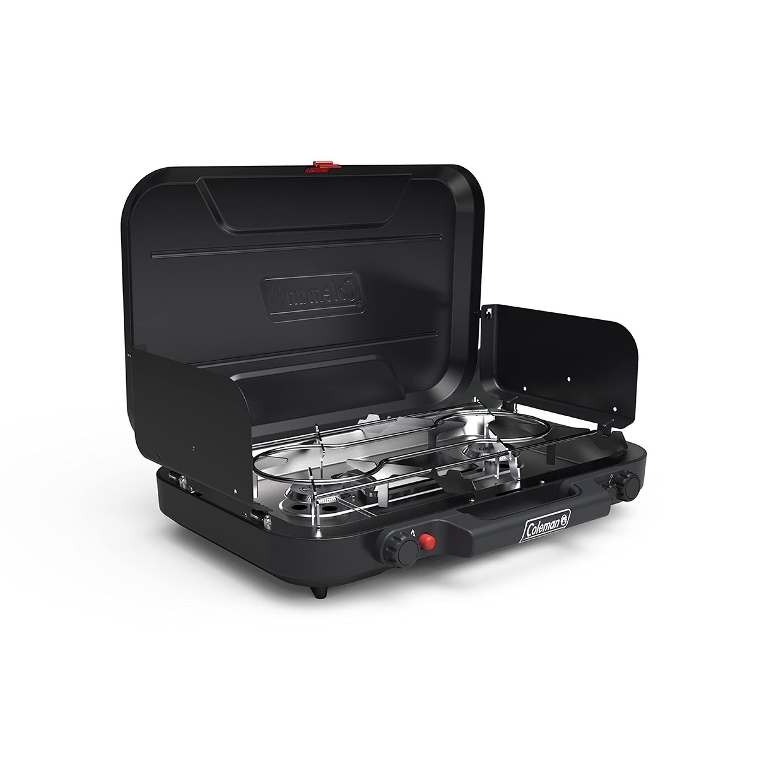 3-Burner Coleman Classic Propane Camping Stove with InstaStart Ignition, Portable Cooktop with 3 Adjustable Burners & 28,000 BTUs of Power
