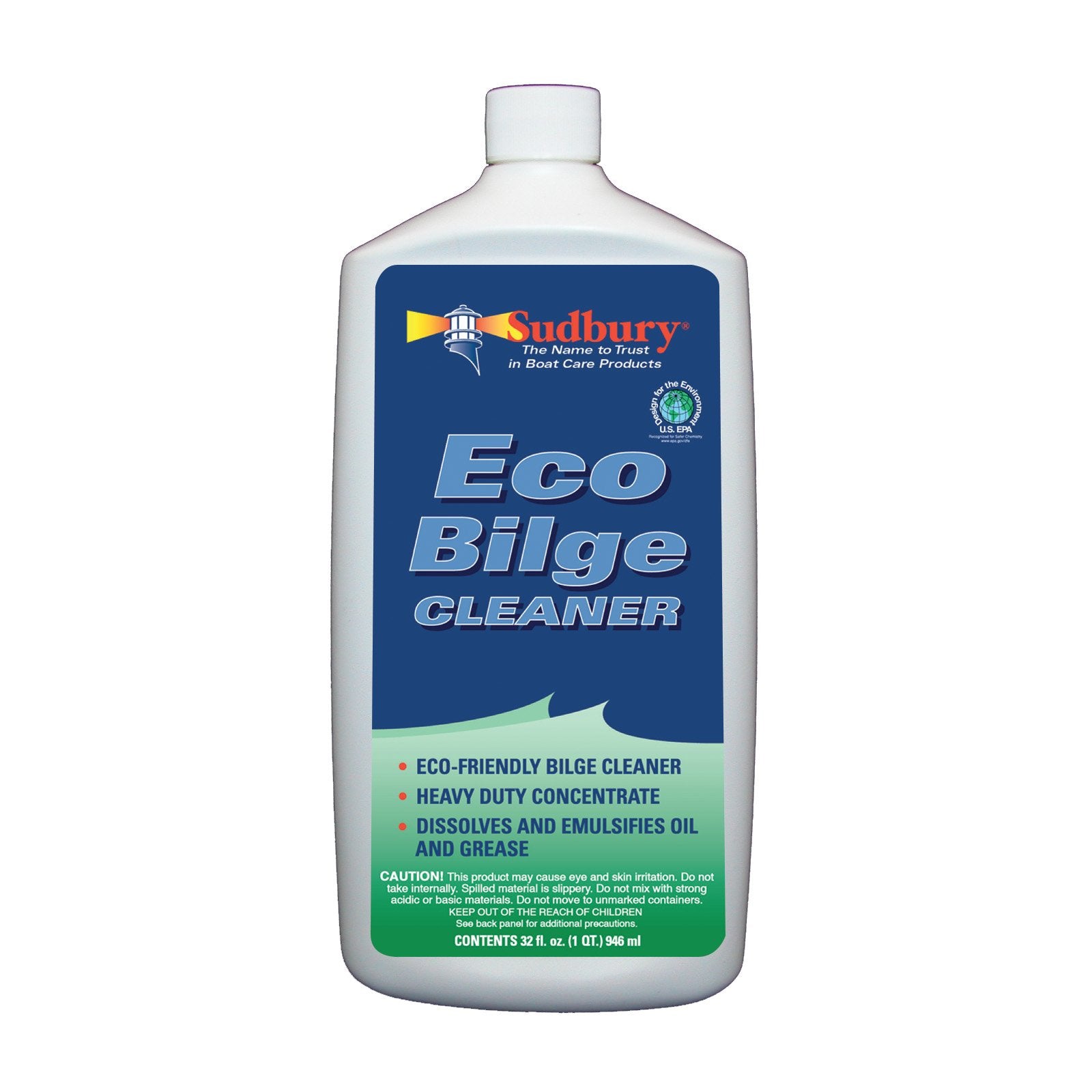 Eco Sudbury Bilge Cleaner, Superior Boat Cleaner, Essential Boat Accessories, 32 oz