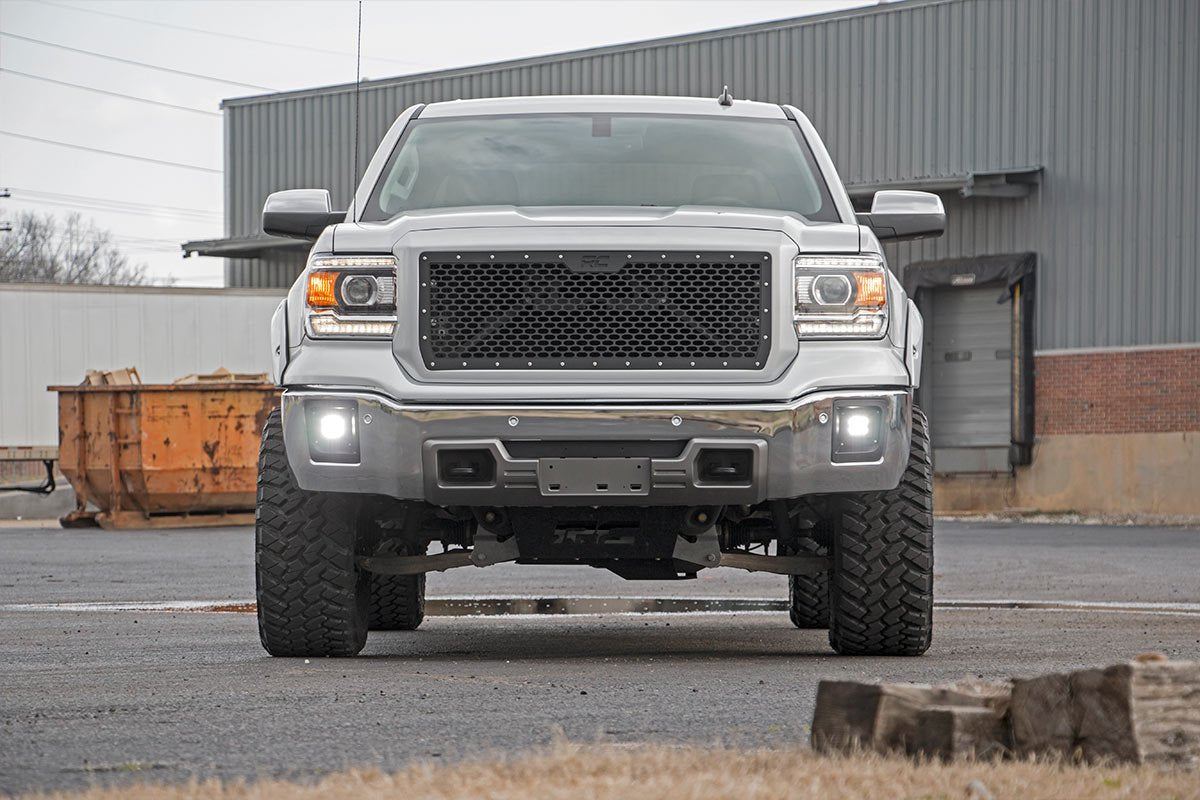 Black Series Rough Country LED Fog Light Kit for 14-15 GMC Sierra 1500-70689