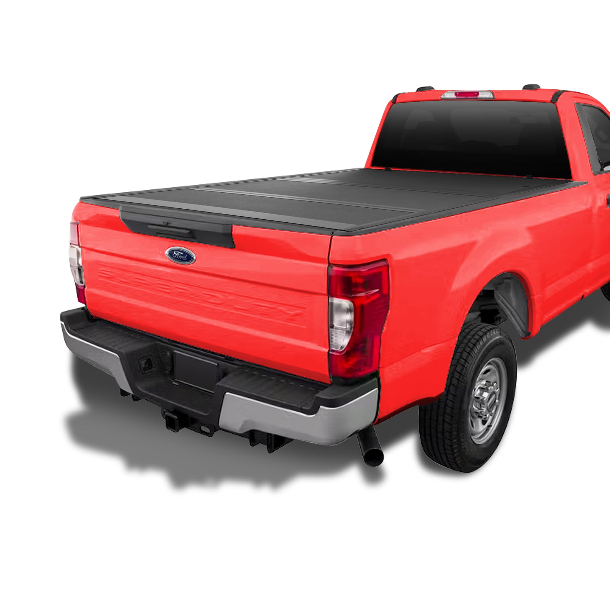CoveRex TFX Series Armordillo USA Low Profile Hard Tri-Fold Truck Bed Tonneau Cover Fits 2017-2024 Ford F250 / F350 / F450 Superduty 6.75 Ft (81") Bed