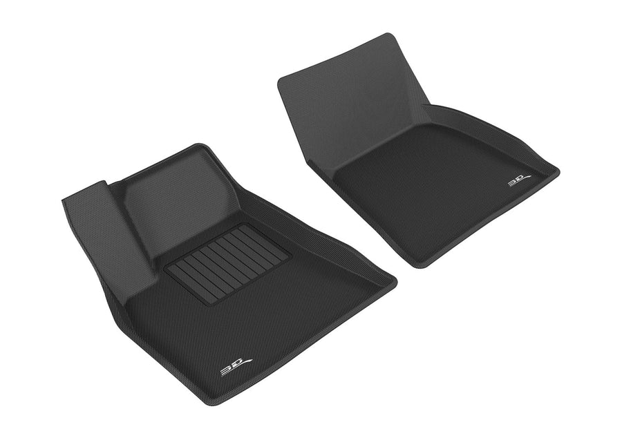 Kagu 3D MAXpider Custom Fit Floor Mat (Black) Compatible with Tesla Model S 2012-2014 - Front Row