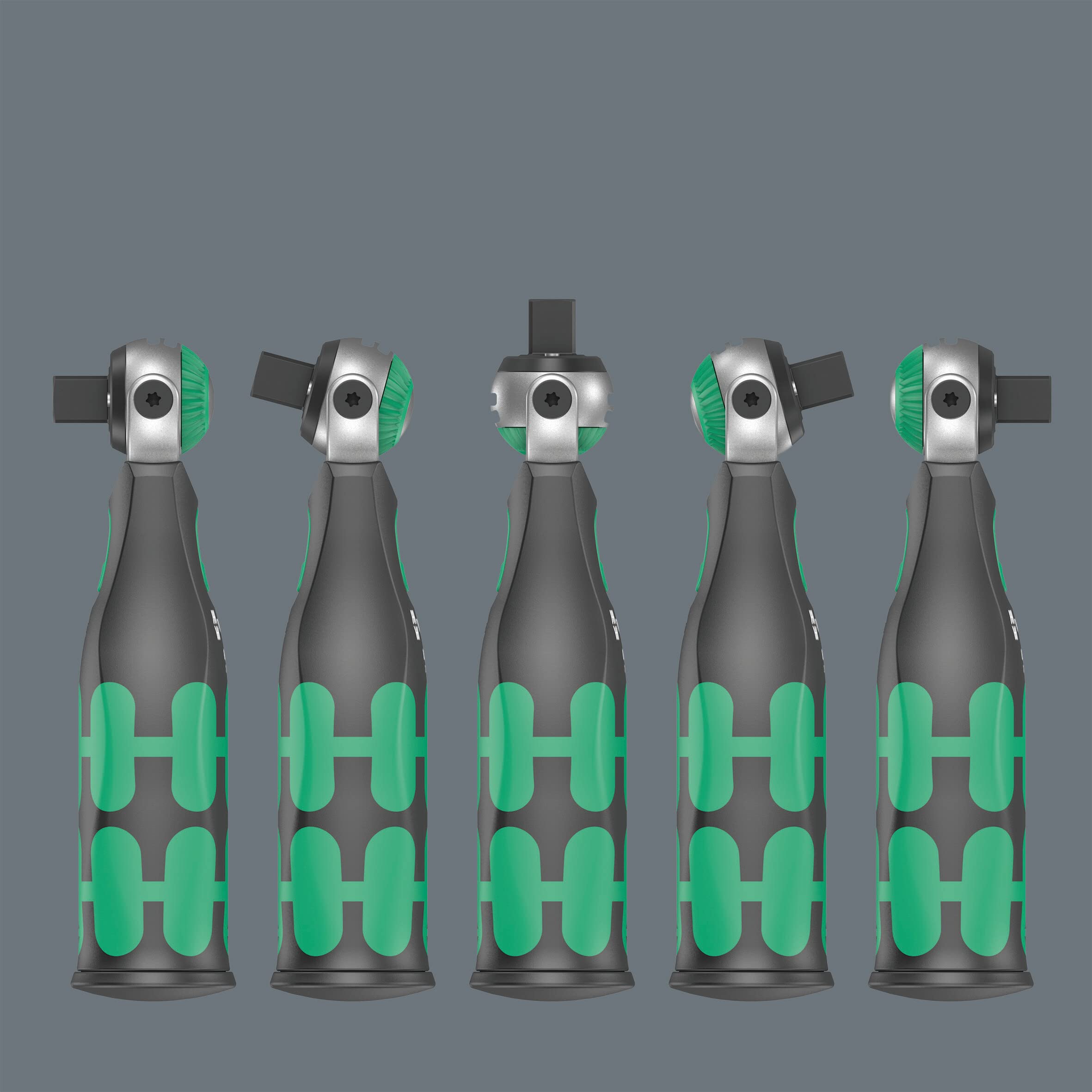 Wera 8009 Zyklop Pocket Set Imperial 1, Ratchet Set, 13 Pieces, Black Green