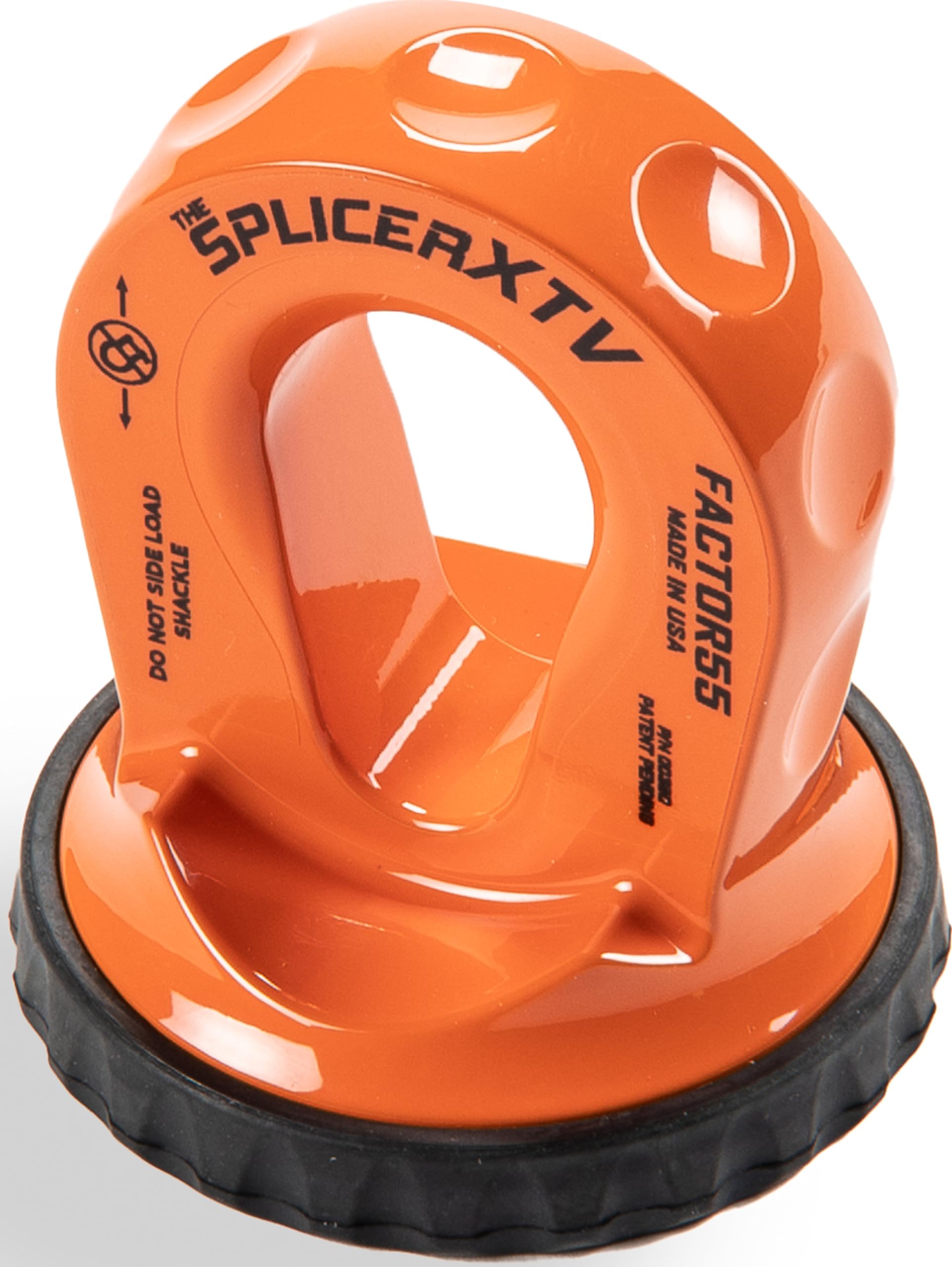Factor 55 Splicer XTV Synthetic Rope Shackle Mouting Thimble, Fits Pin/Bow End of 1/2 and 5/8" Shackles - Orange