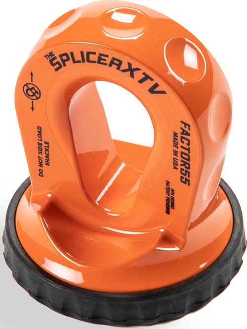 Factor 55 Splicer XTV Synthetic Rope Shackle Mouting Thimble, Fits Pin/Bow End of 1/2 and 5/8" Shackles - Orange