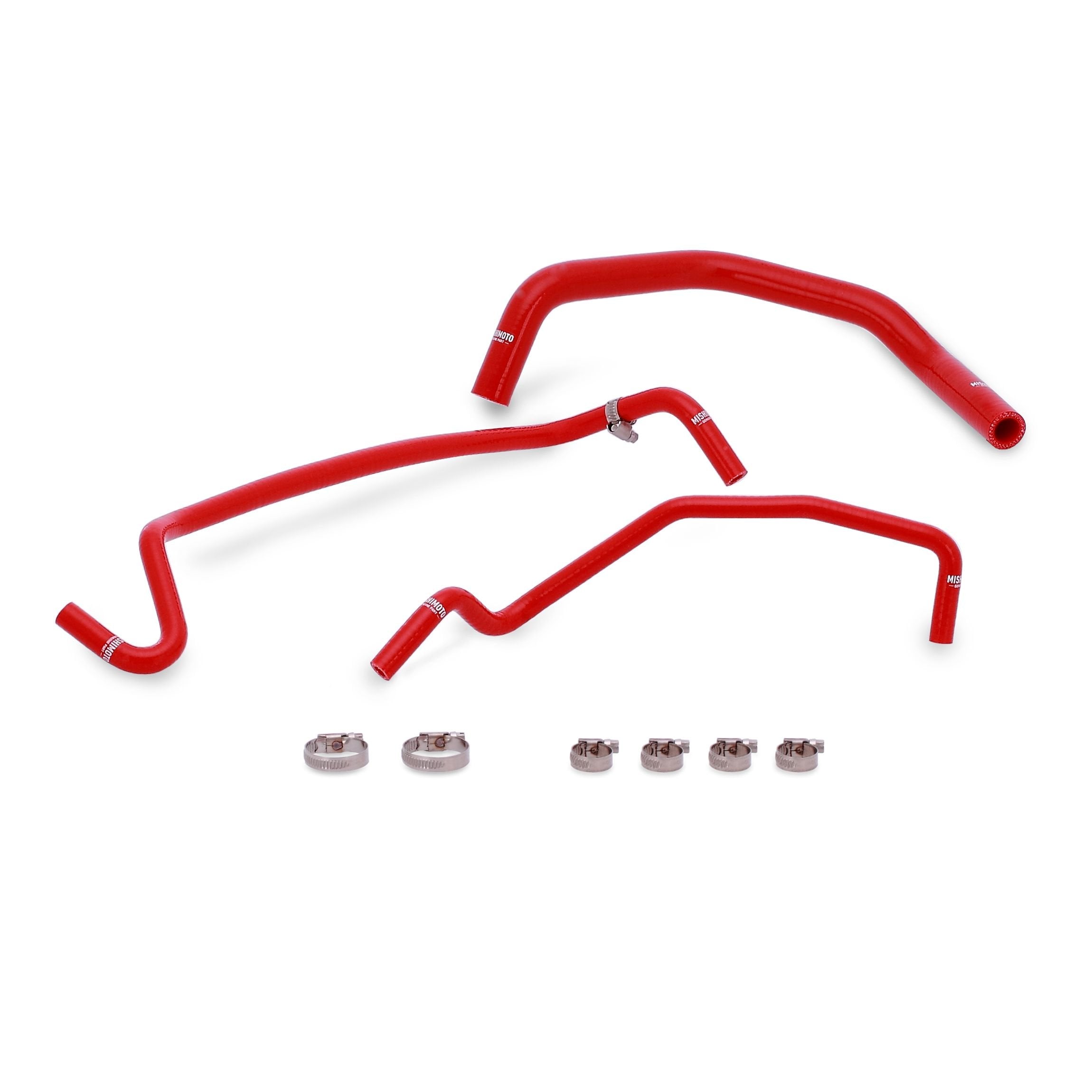 Mishimoto MMHOSE-MUS8-15ANCRD Red Ford Mustang GT Silicone Ancillary Coolant Hose Kit, 2015+, 1 Pack