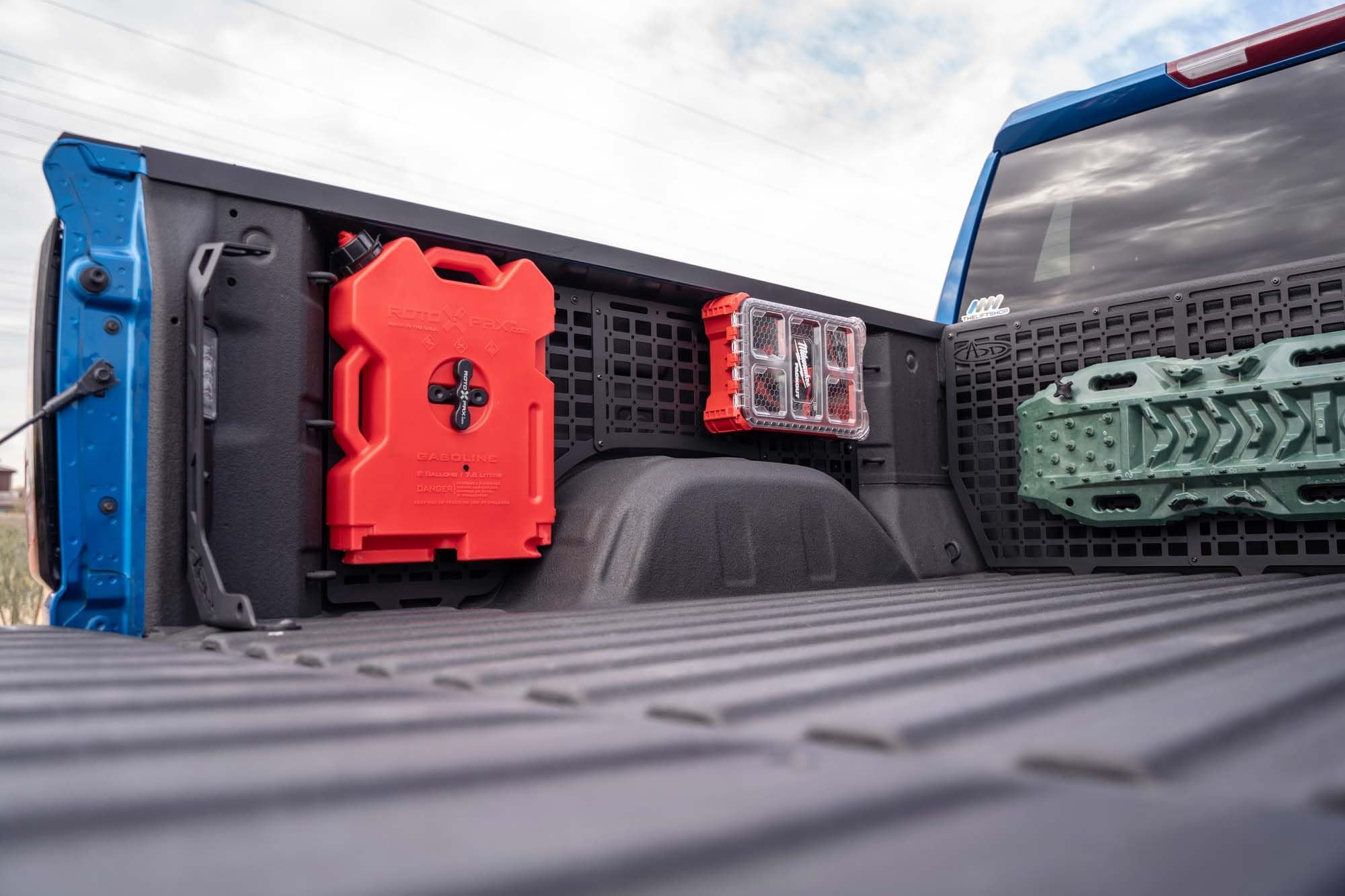 Molle Panels Bed Side for The 2019-2024 Chevy Silverado 1500/GMC Sierra 1500 | Molle Pattern Offers Diverse Mounting Solutions | Made in The USA | Addictive Desert Designs (Driver Side Full Kit)
