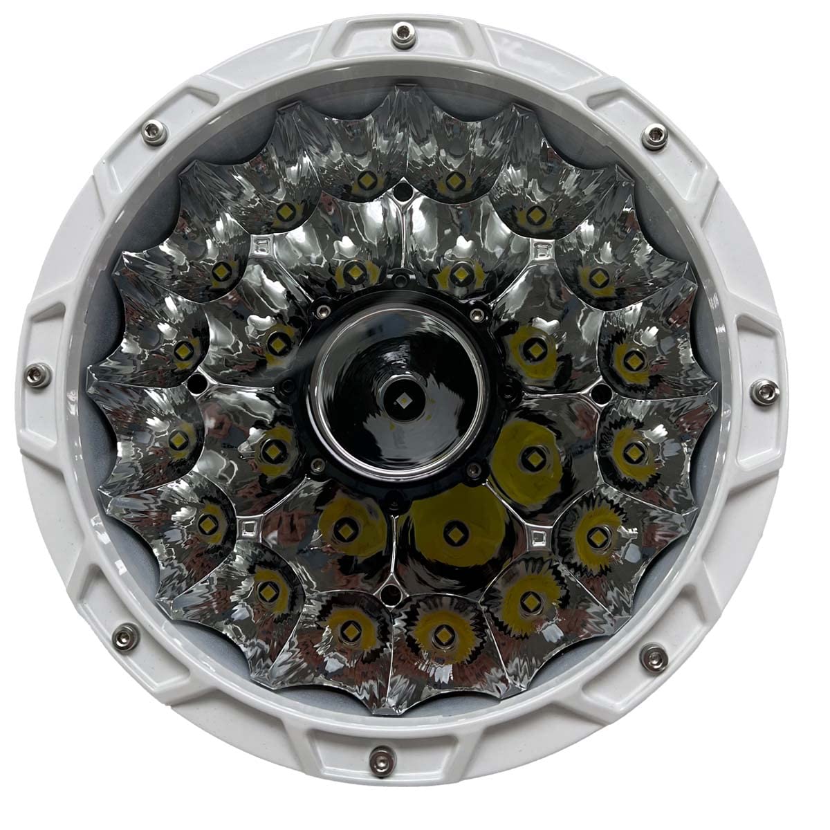 Marine Sport Lighting PRO Grade Marine Stern Light Fit 9 inch High Power LED Round Docking or Spreader MS9LEDWL