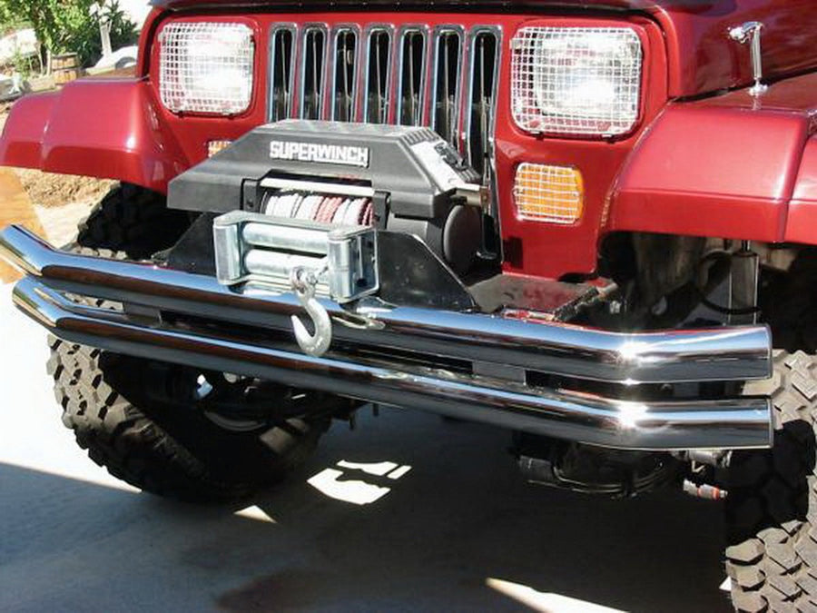 Rampage Front/Rear Tube Bumper Rampage | Stainless Steel | 8449 | Fits 1976 - 2006 Jeep CJ, Wrangler YJ & TJ