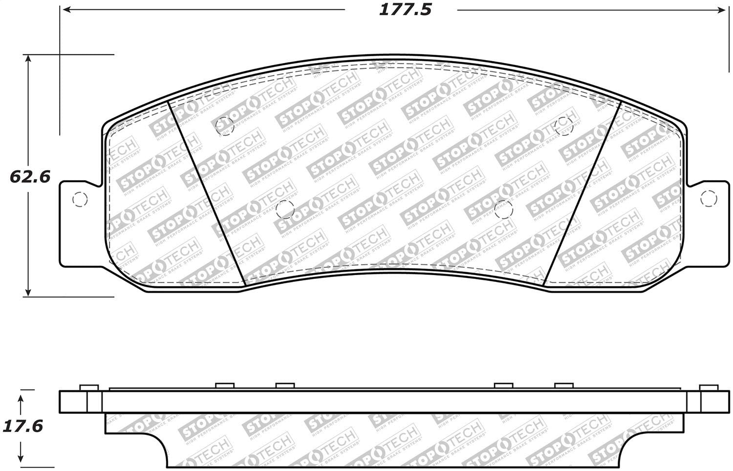 Brake Pads StopTech 305.13330 Street Select with Hardware