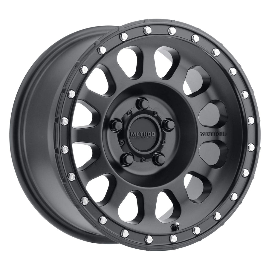 Method Race Wheels 17x8.5" Matte Black 5x5", 0mm offset 4.75" Backspace, MR31578550500