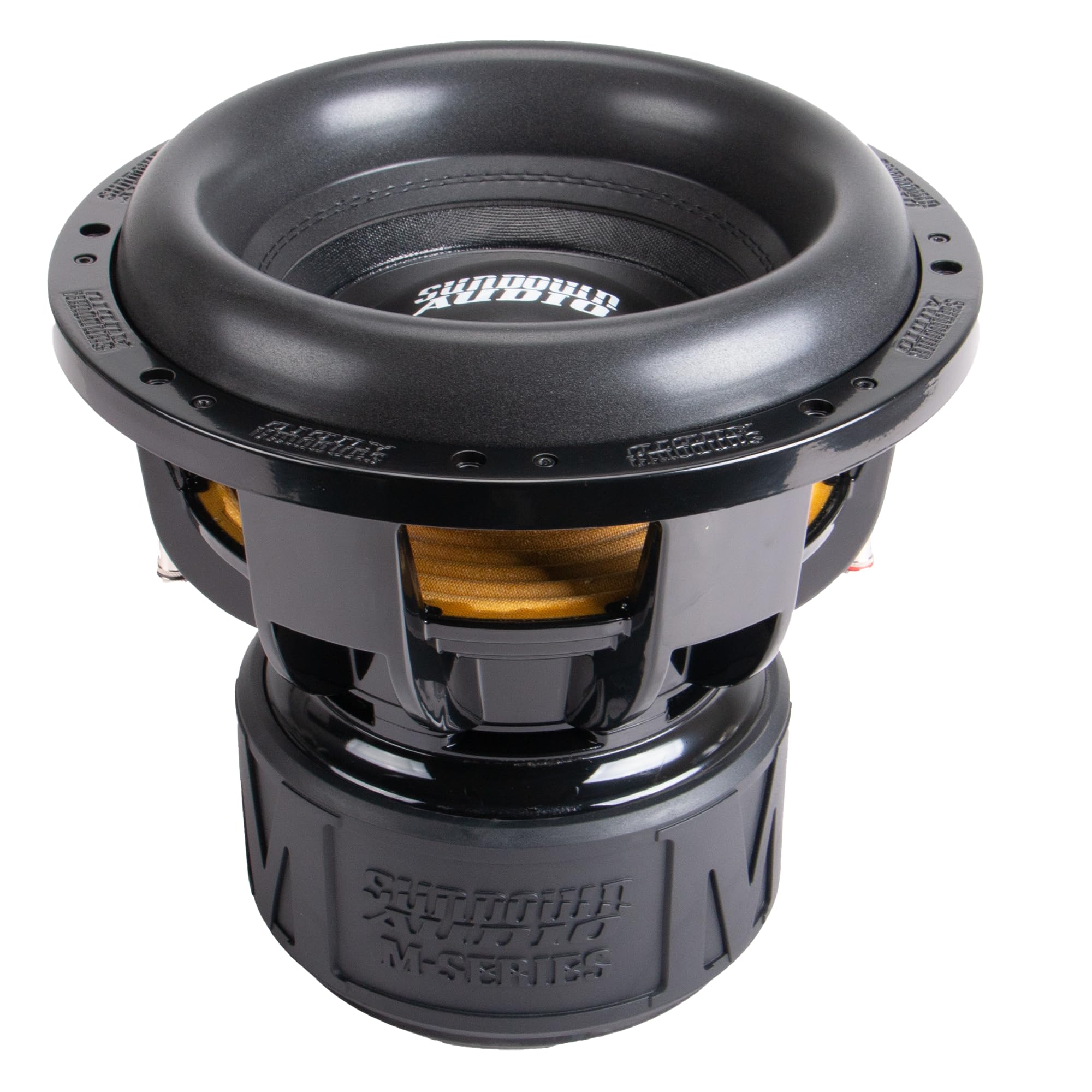 15" Sundown Audio M15 Car Subwoofer – Dual 2 Ohm, 2000W RMS/4000W Peak, 3" Copper VC, 35mm Xmax, Mega Roll Surround, Quad Magnet Motor, Low-Distortion SPL Sub