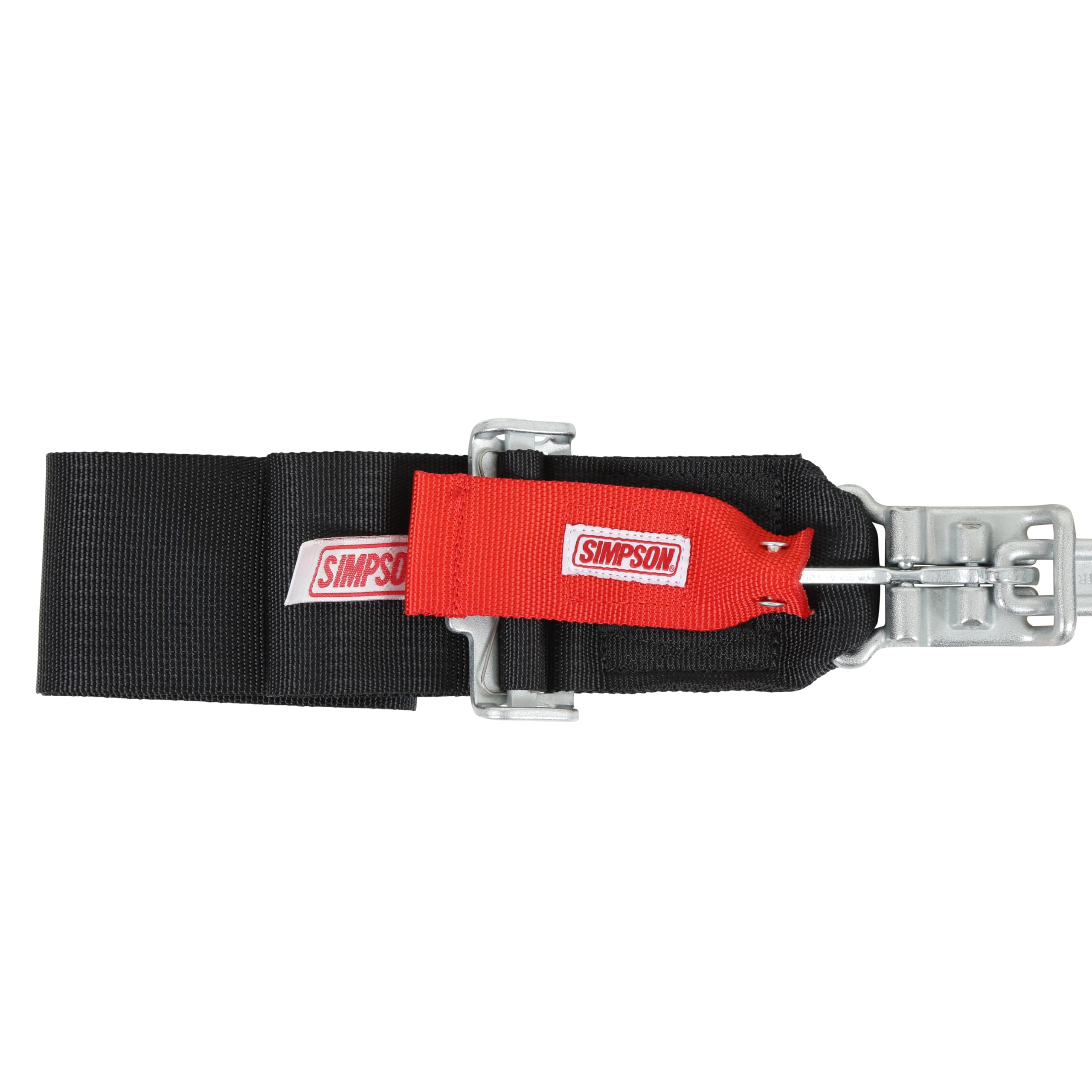 SIMPSON 29063BKH Safety Harness - 5 Point - Latch and Link - SFI 16.1 - Pull Down Adjust - Bolt-in - Individual Harness - Black - Kit