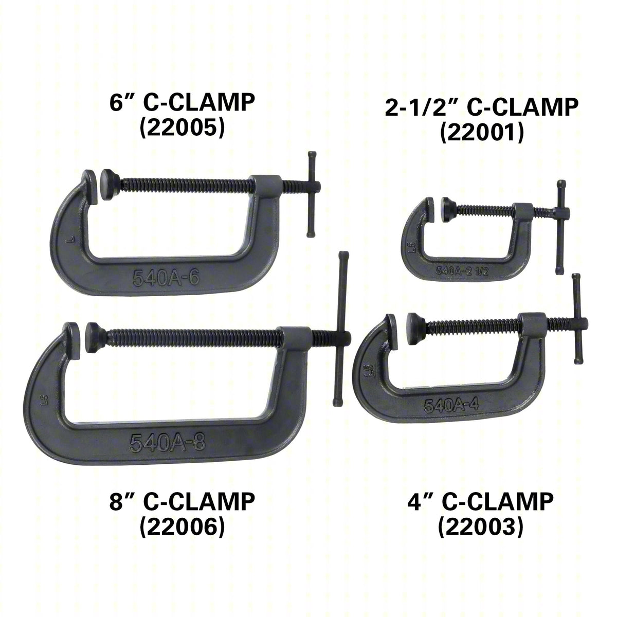 540A Series Wilton Carriage C-Clamp Kit (11115)