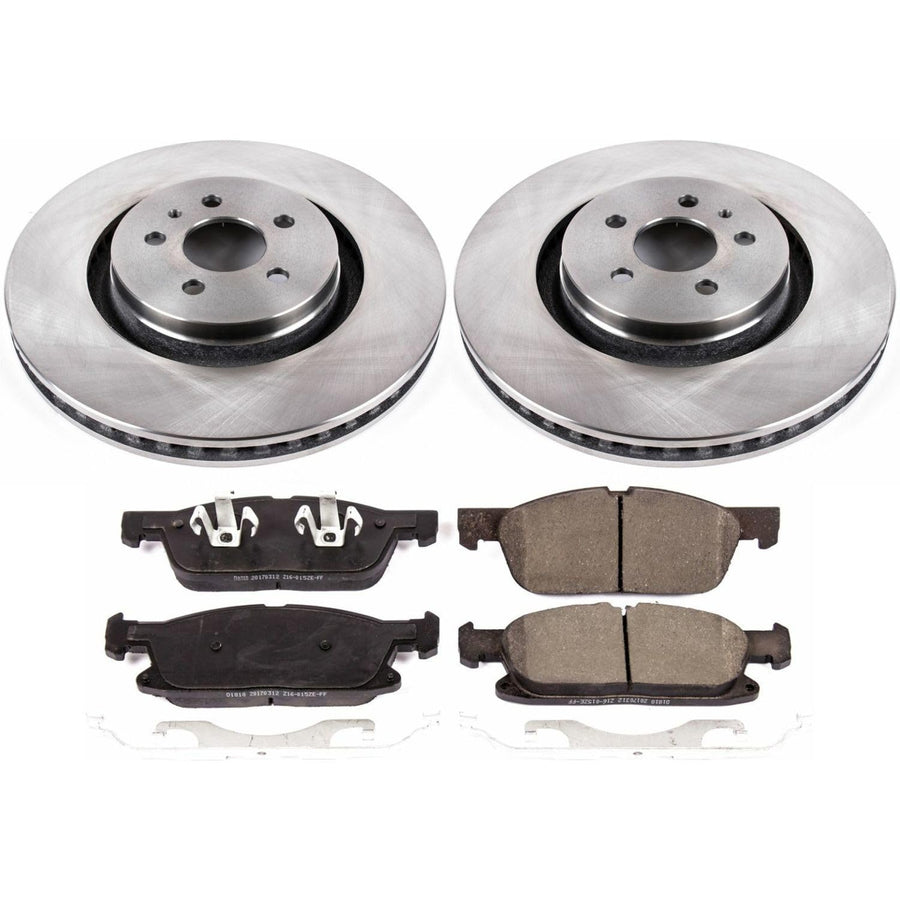 Power Stop Autospecialty KOE7143 Front Replacement Brake Kit-OE Brake Rotors & Ceramic Brake Pads