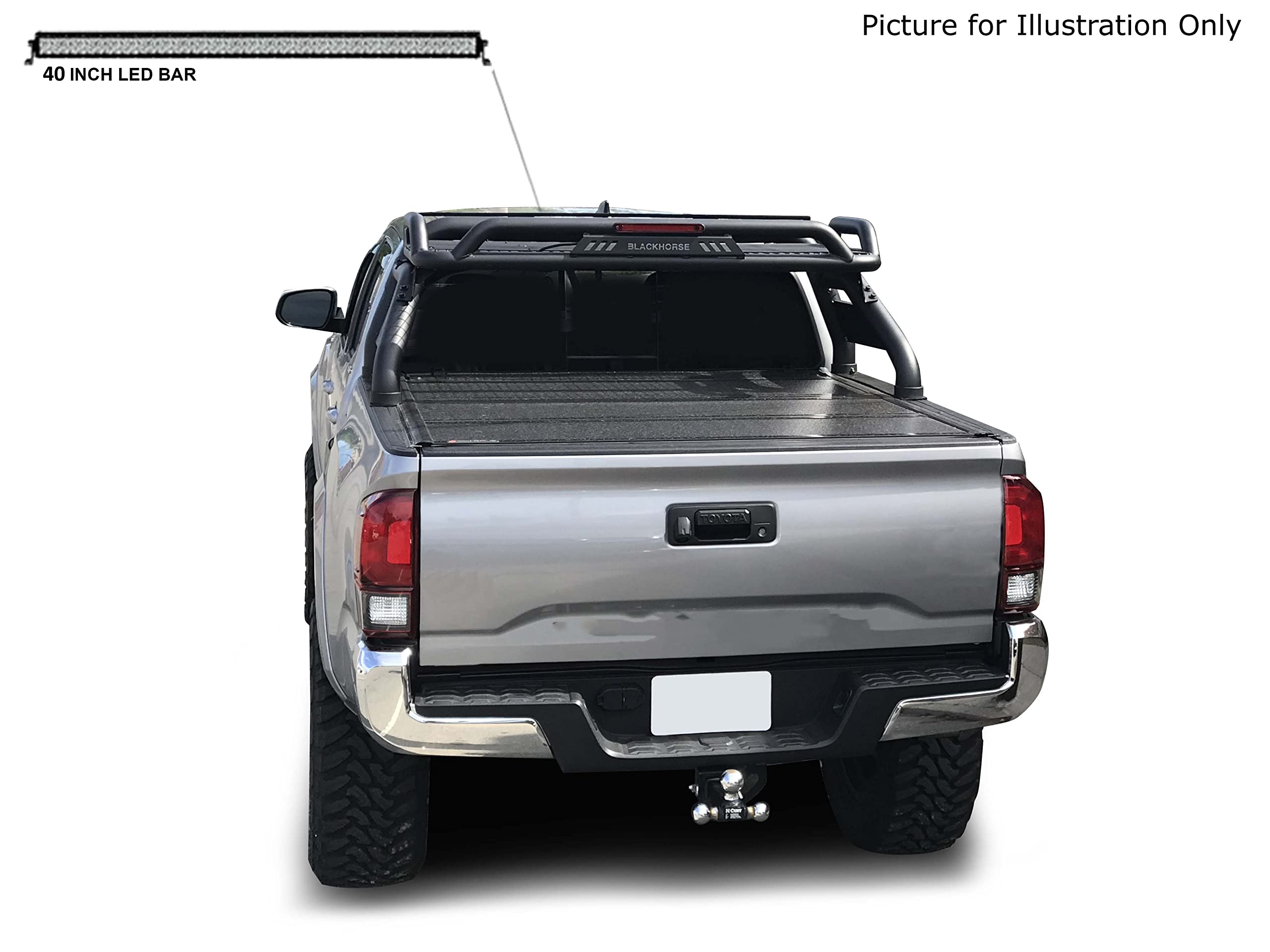 Atlas Roll Bar Black Horse Kit Compatible with 2015-2023 Toyota Tacoma-ATRB-TOTAB-KIT