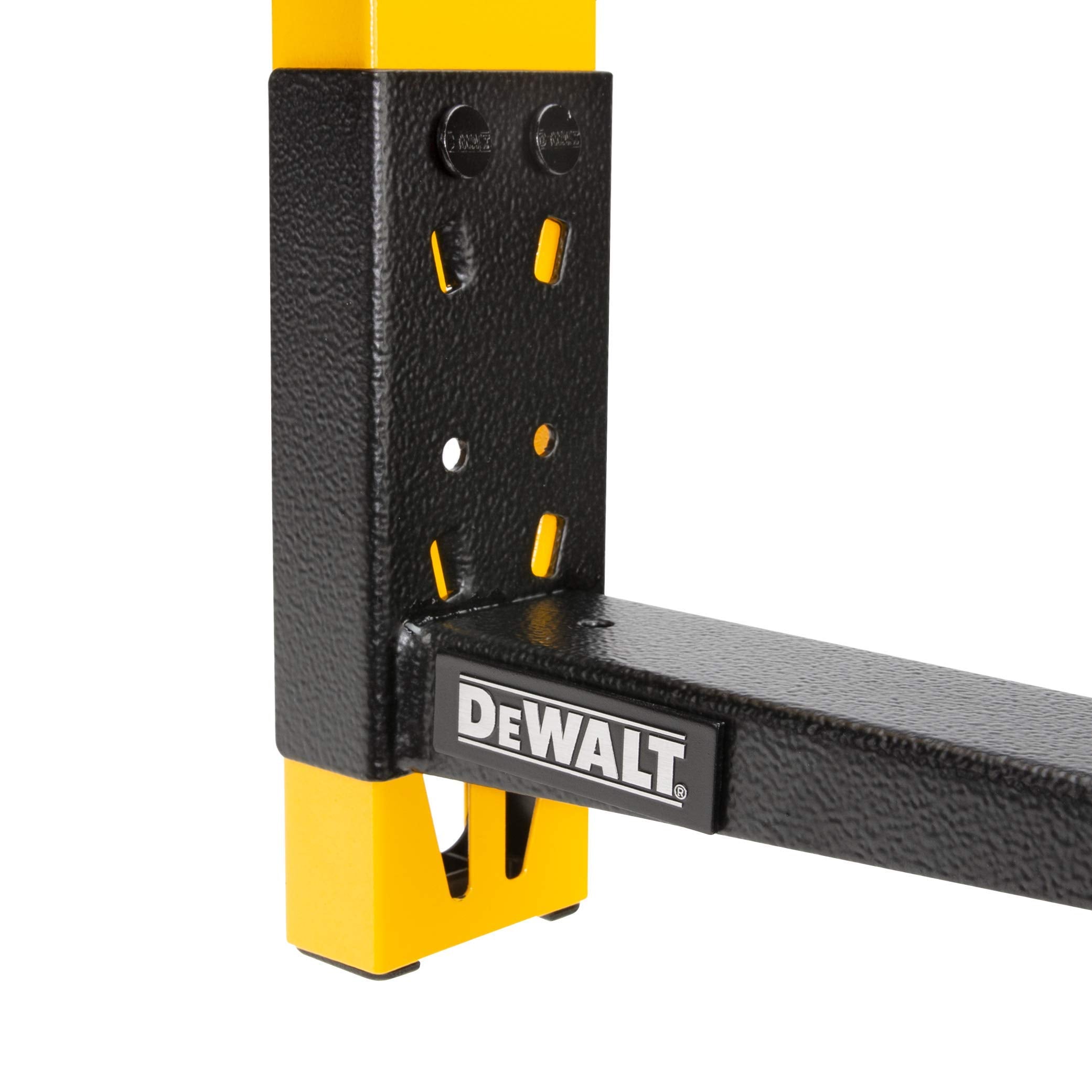 3-Piece DEWALT Wall Mount Cantilever Wood and Lumber Storage Rack for Workshop Shelving, Multi-Depth Storage, Supports a Total of 273 lbs.