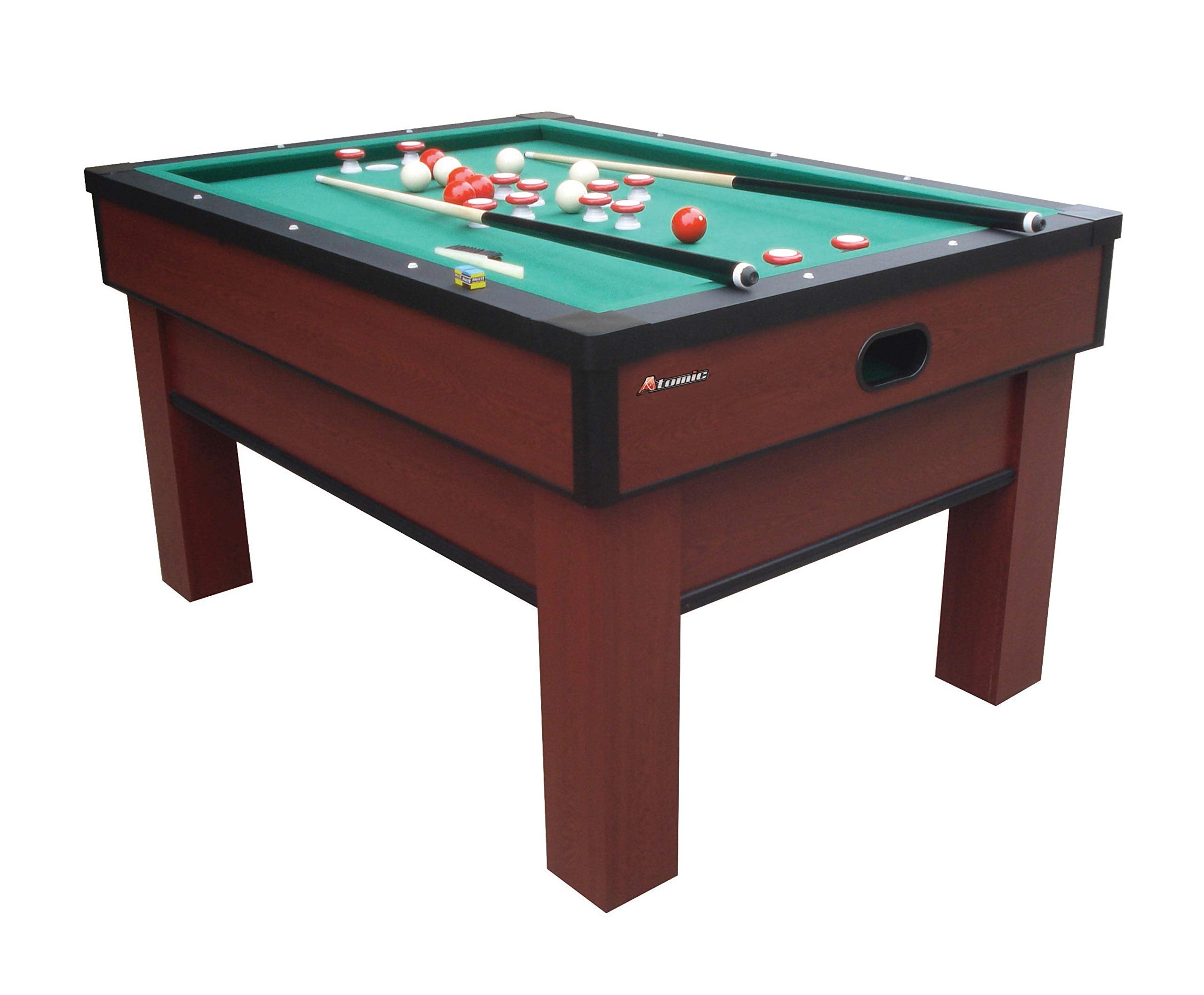 Bumper Pool Table Atomic Classic Multi-coloured, 5- 7/8” Top Apron; 7-3/4” Bottom Apron